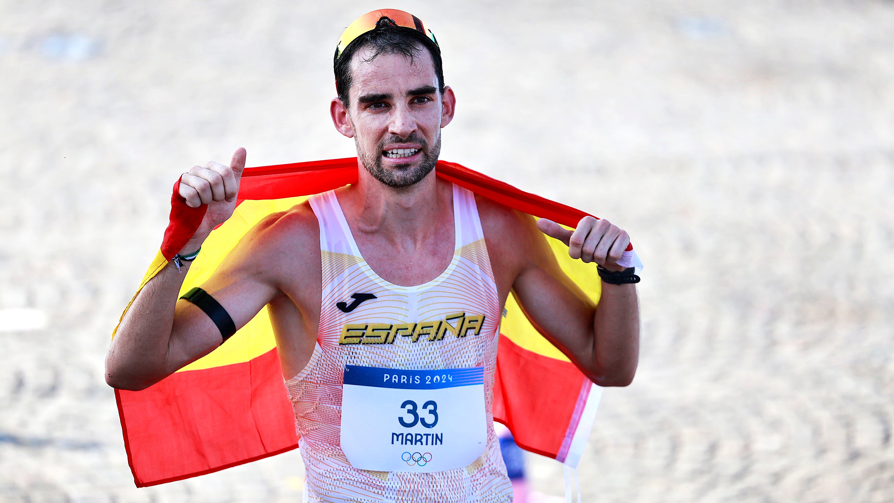 Álvaro Martín, tercer lugar en los 20km marcha. 