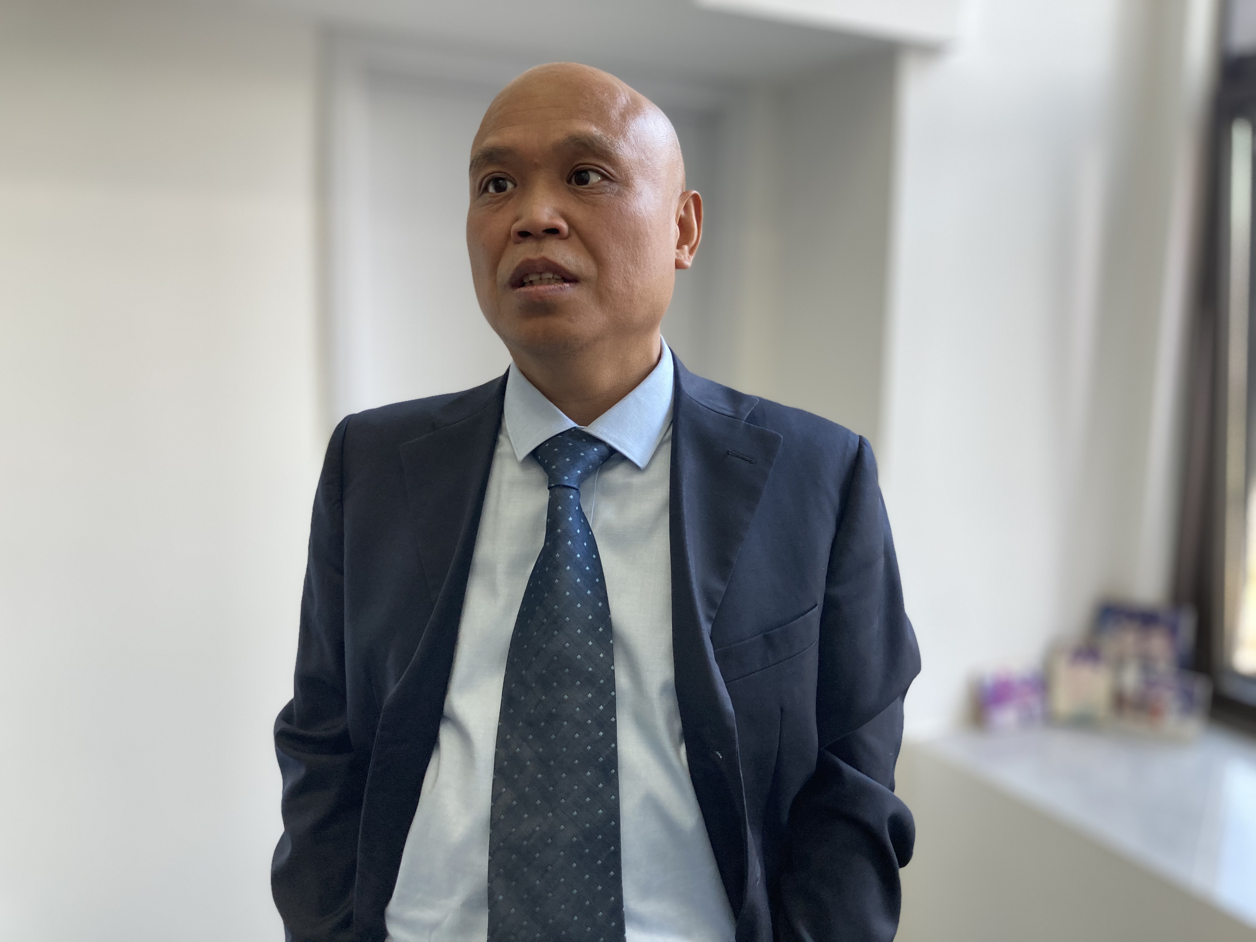O advogado de direitos humanos Yu Wensheng, fotografado em sua casa em 18 de outubro de 2022.