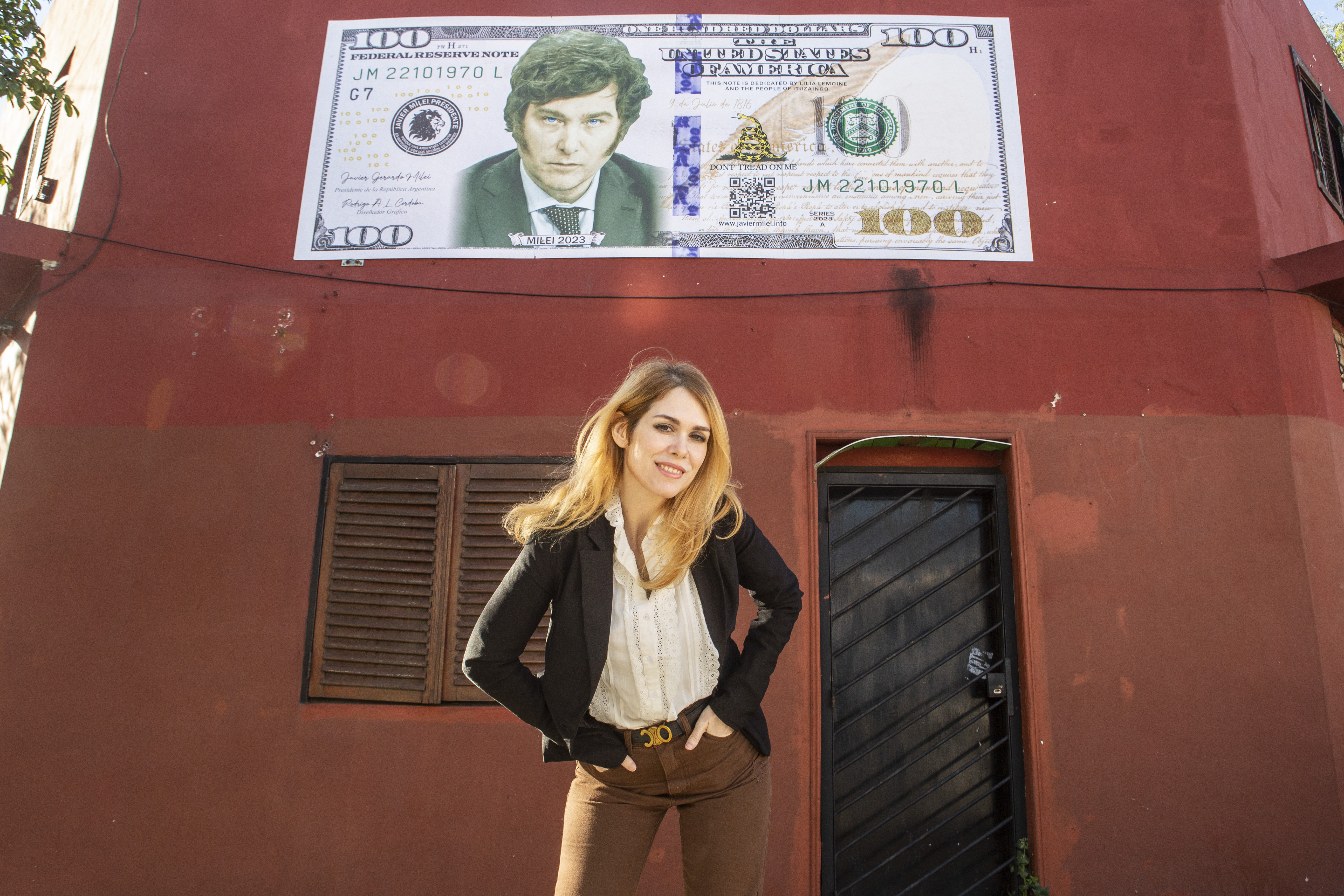 Lilia Lemoine, em sua casa no bairro de Santa Rita, em Buenos Aires