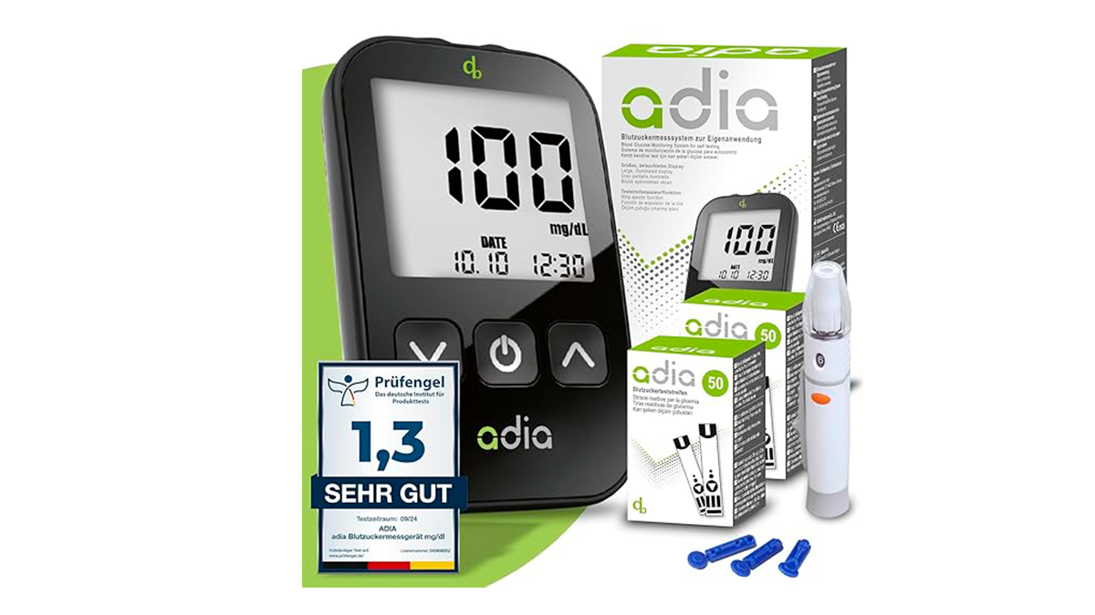 Juego de glucómetro adia 