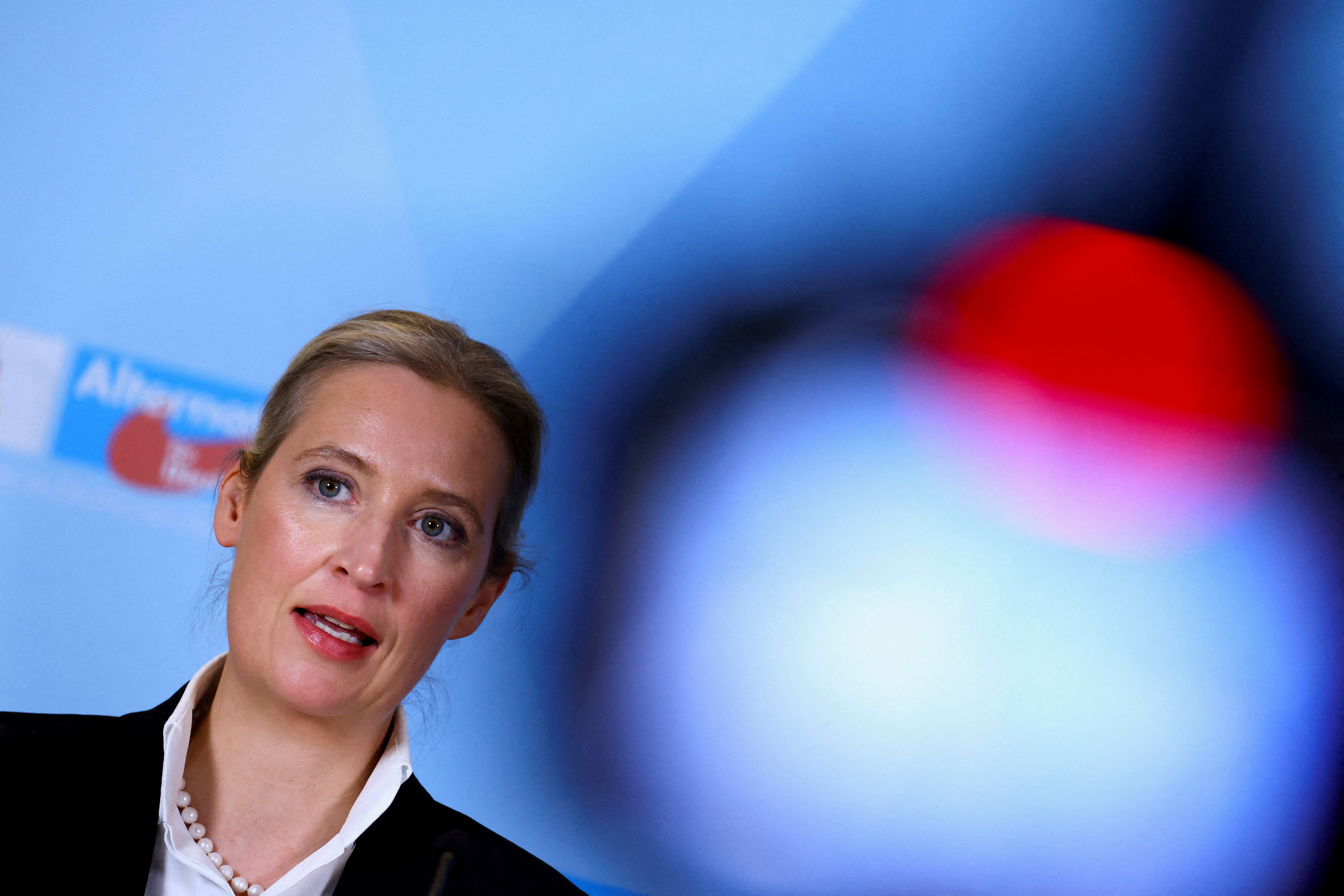 Alice Weidel en un acto de su partido el 31 de enero. 