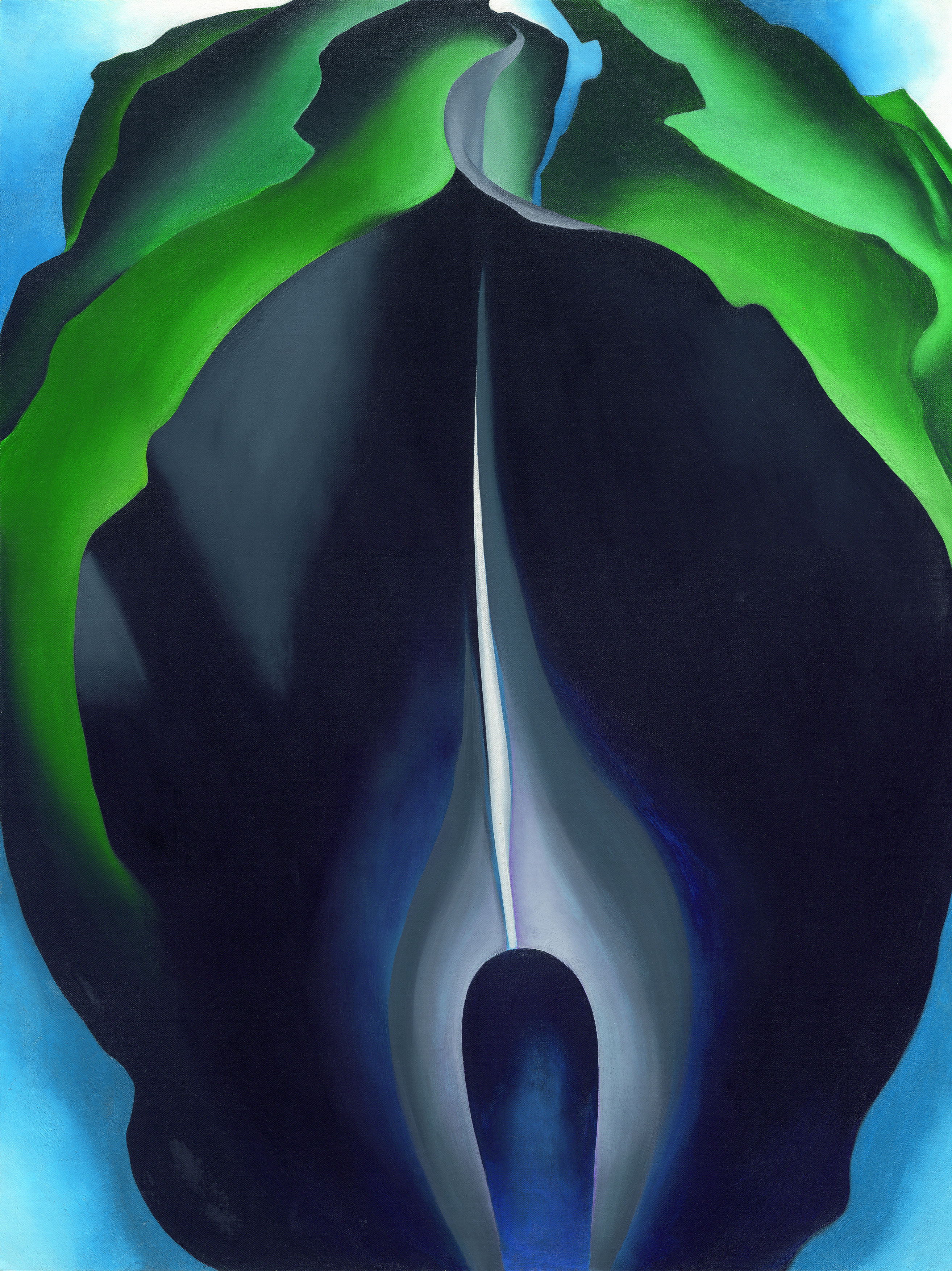 'Aro n. IV' (1930), óleo de Georgia O'Keeffe expuesto en el Museo Thyssen-Bornemisza (Madrid), procedente de la National Gallery de Washington.
Alfred Stieglitz Collection, legado de Georgia O'Keeffe