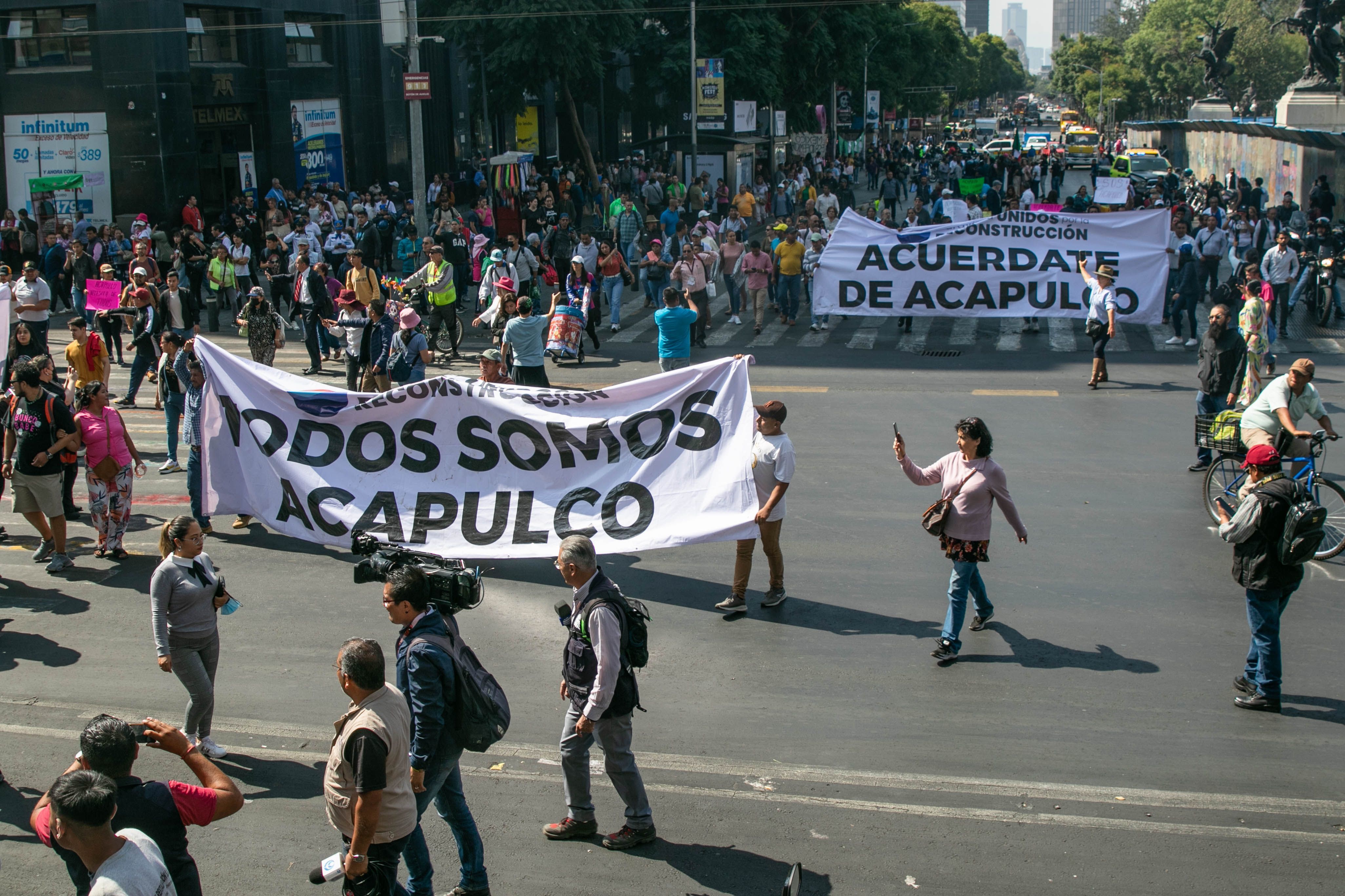 Los manifestantes de la caravana de Acapulco No esper bamos que