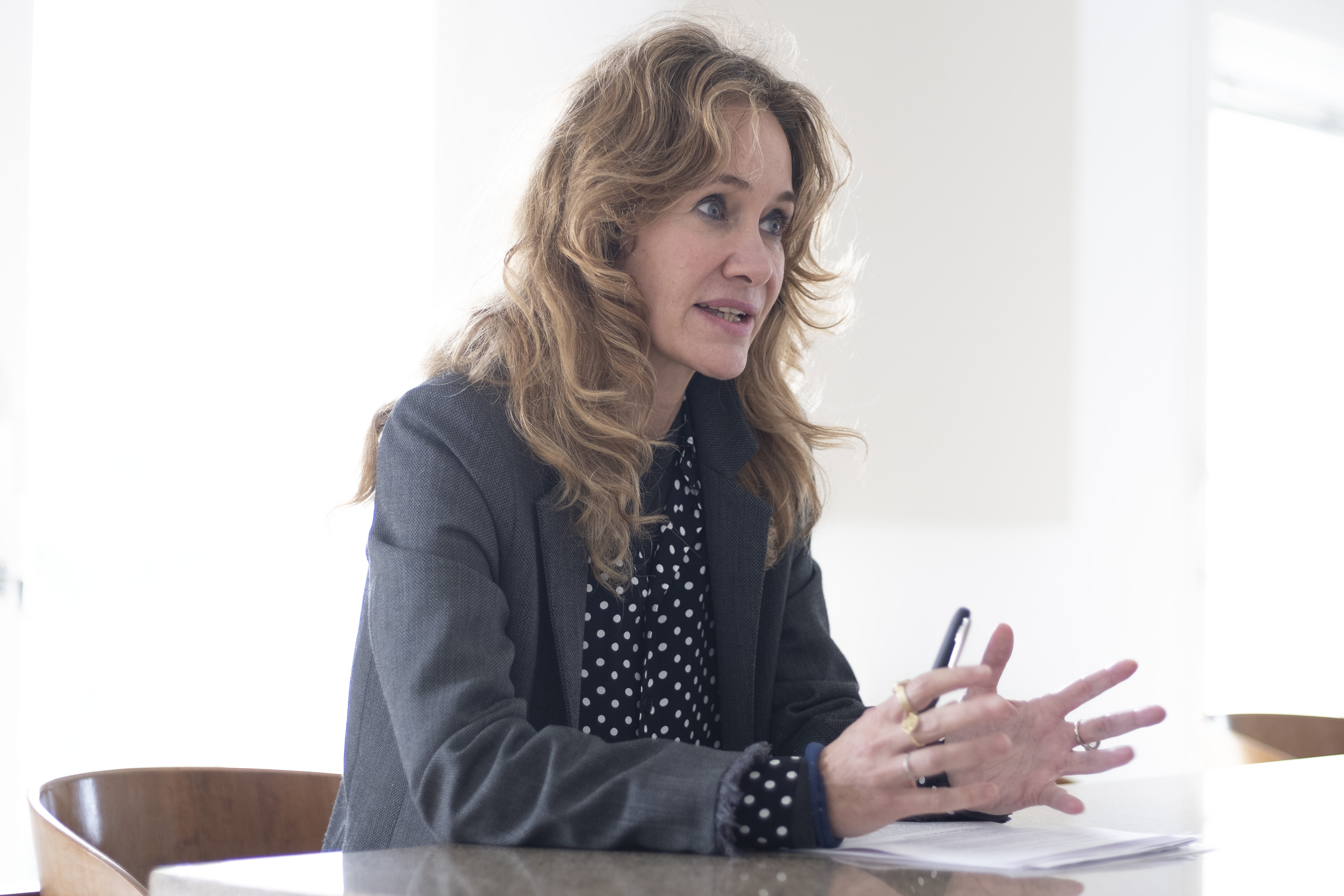 La nueva directora del Centro Andaluz de Arte Contemporáneo (CAAC), Jimena Blázquez, el 3 de noviembre de 2023 en Sevilla. 