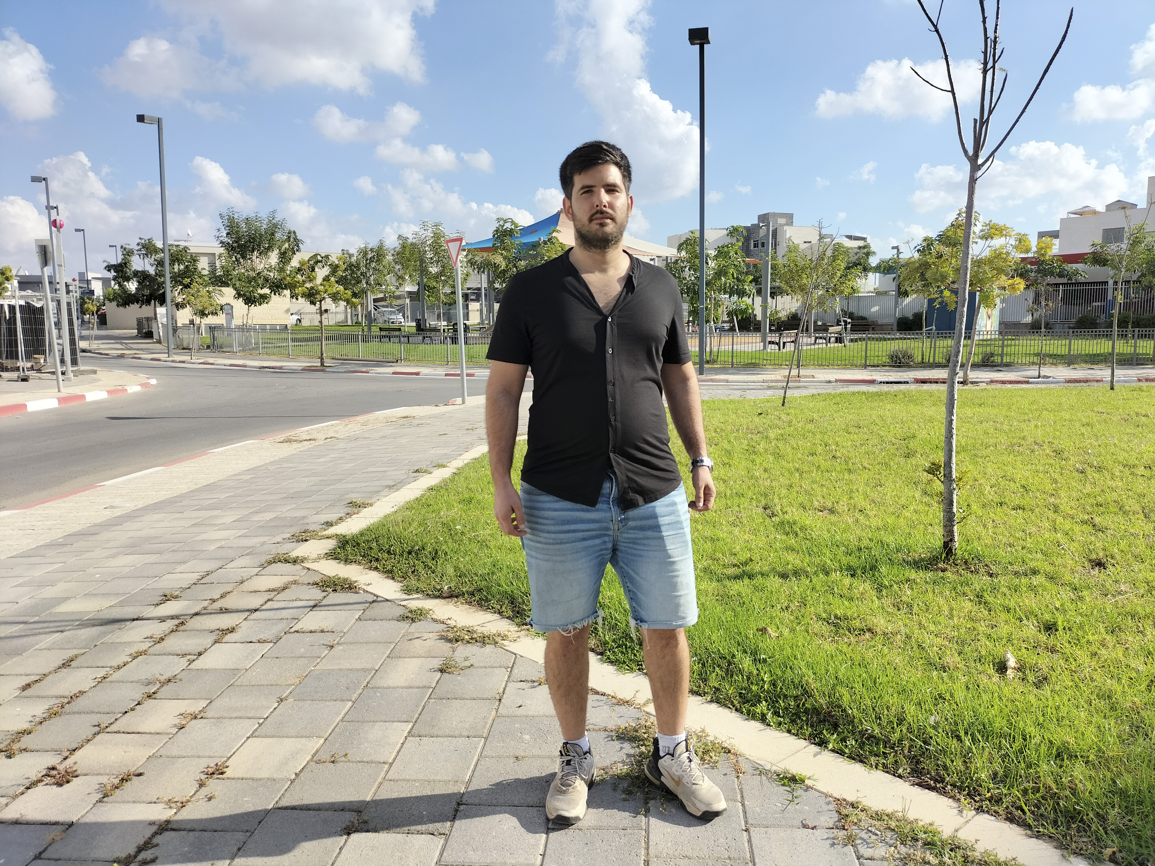 Muli Asido, la pasada semana en su barrio de la ciudad israelí de Sderot.