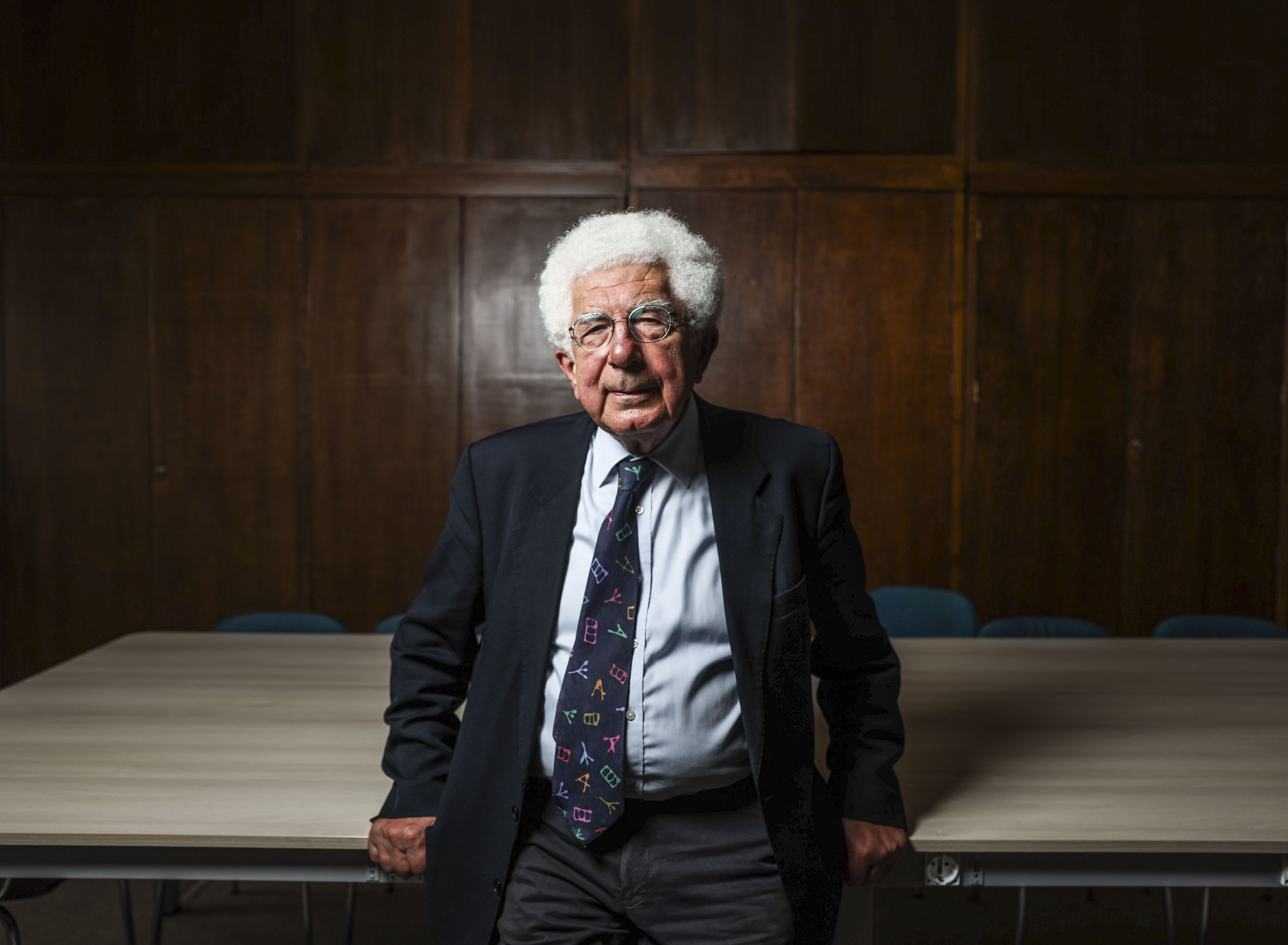 Avi Shlaim, quinta-feira durante entrevista, na Faculdade de Filologia da Universidade Complutense de Madrid.