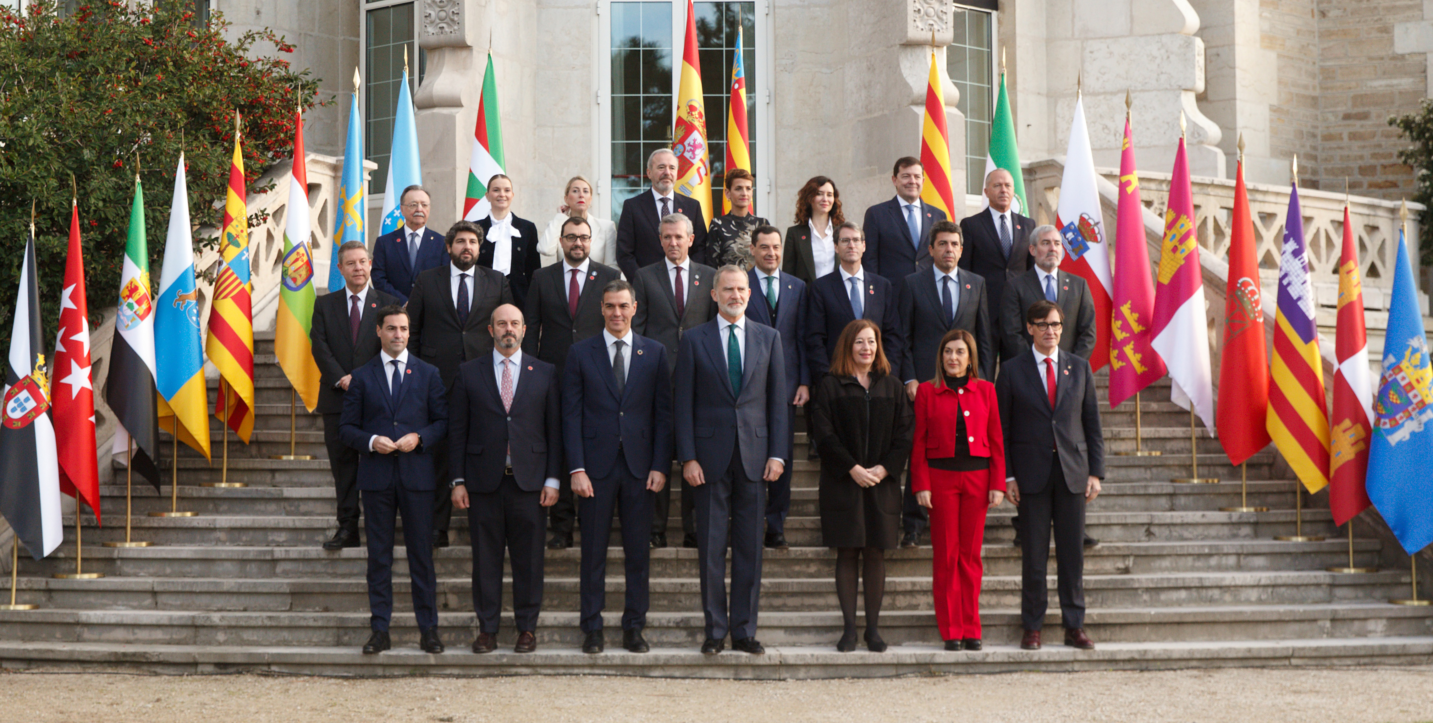 Foto de familia y comienzo de los actos de la Conferencia de Presidentes