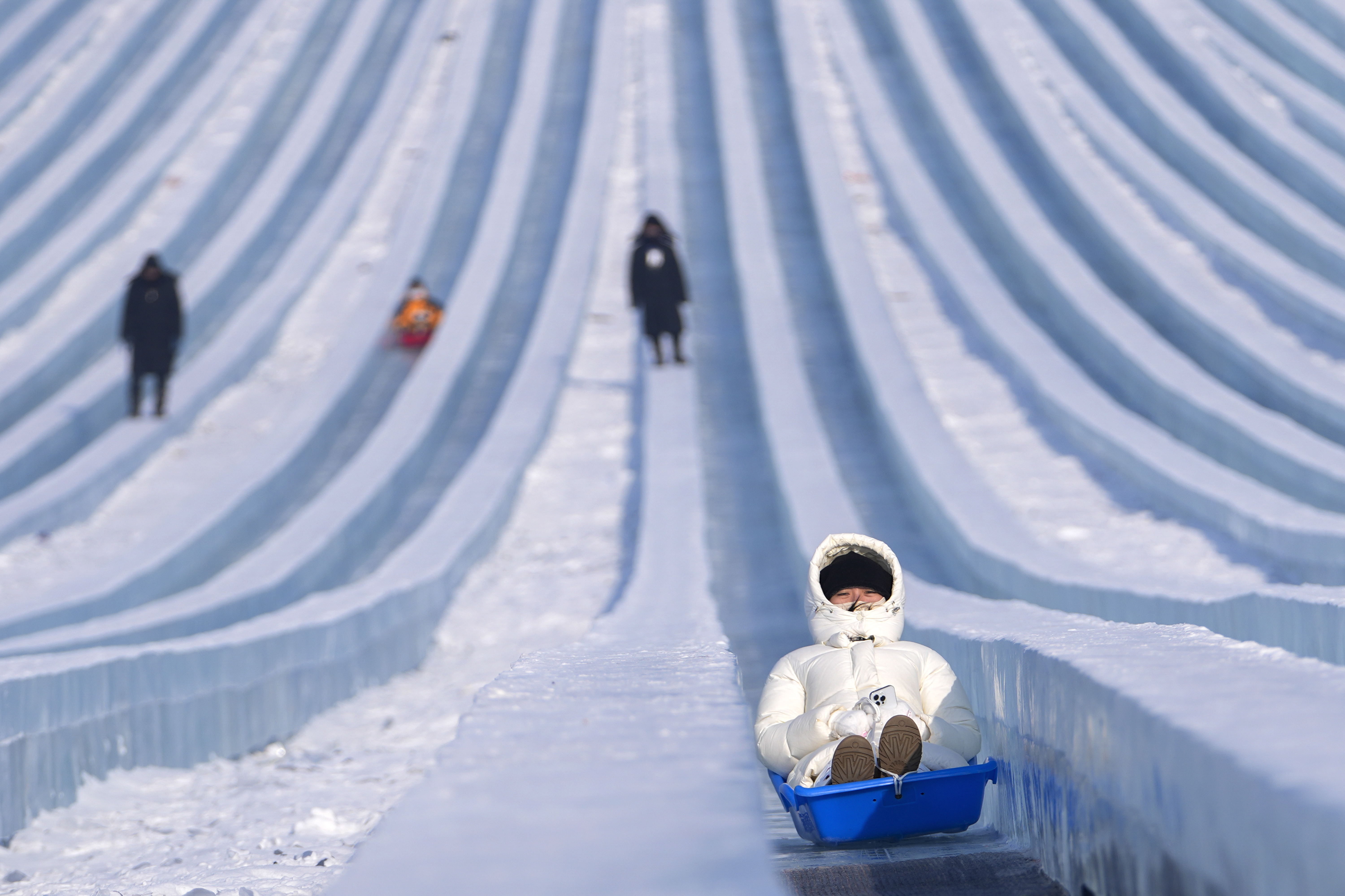 El Festival Internacional de Hielo y Nieve de Harbin, en imágenes