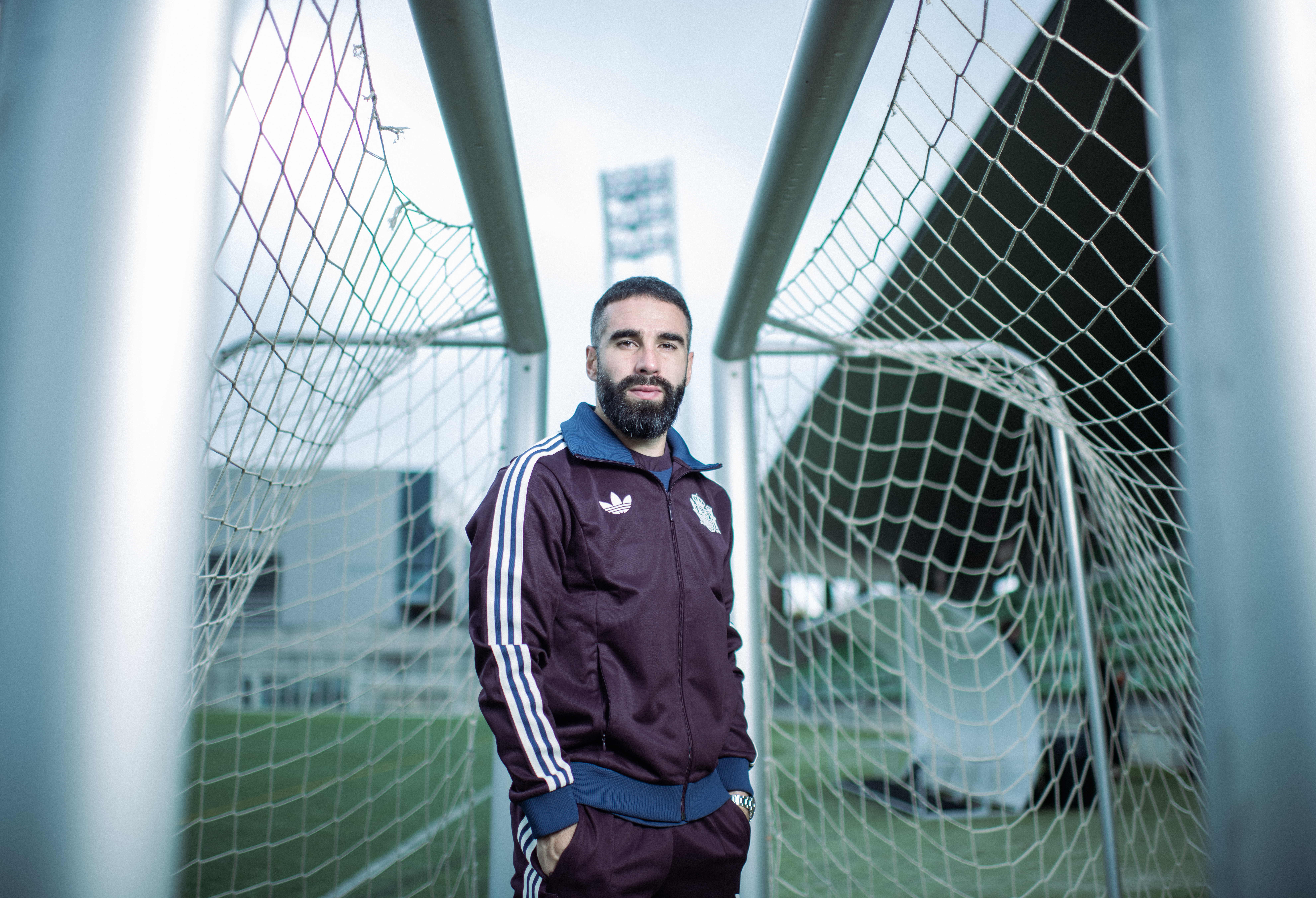 Dani Carvajal, en la Ciudad del Fútbol de Las Rozas, concentrado con la selección española.
