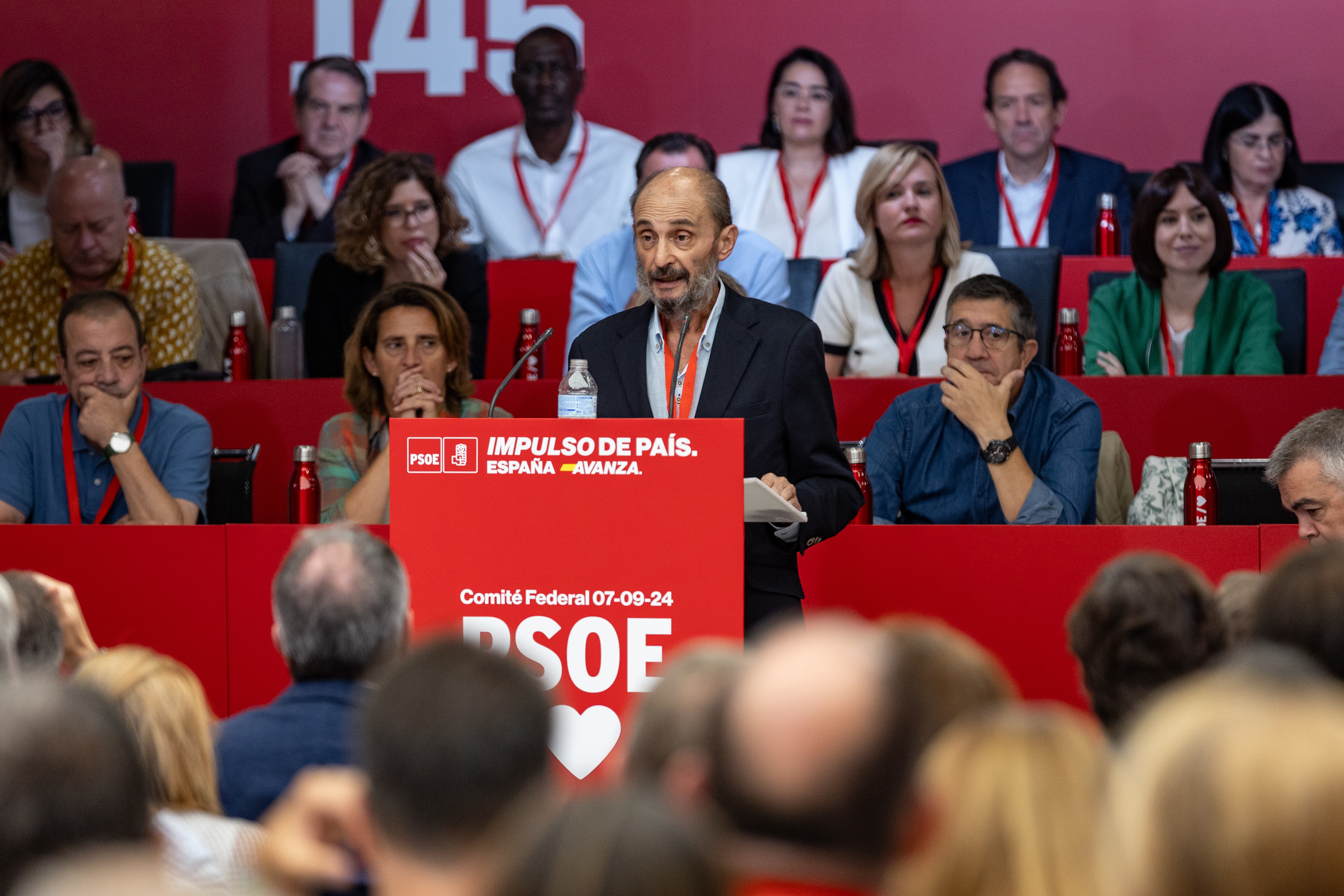 Javier Lambán, secretario general del PSOE de Aragón.