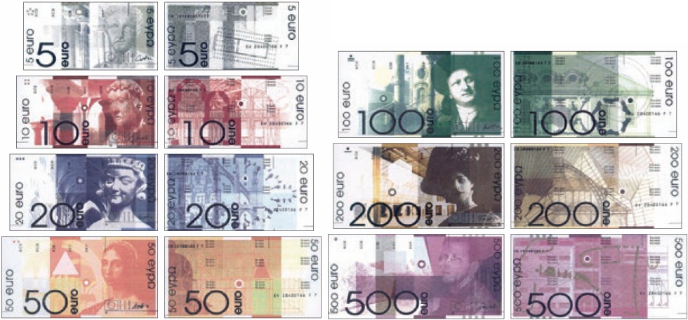 Cómo se pensaron y diseñaron los billetes de euro