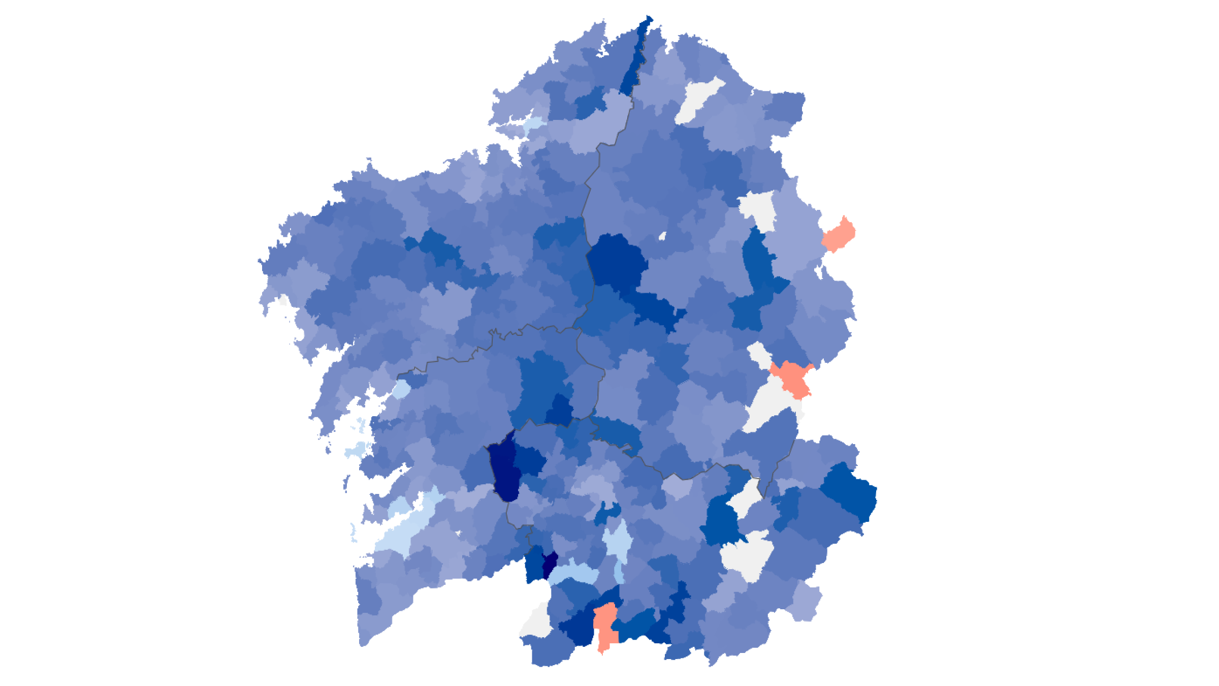 Los resultados de las elecciones en Galicia, municipio a municipio