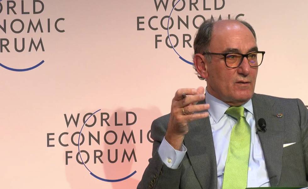 Ignacio Sánchez Galán, presidente de Iberdrola, en el Foro de Davos