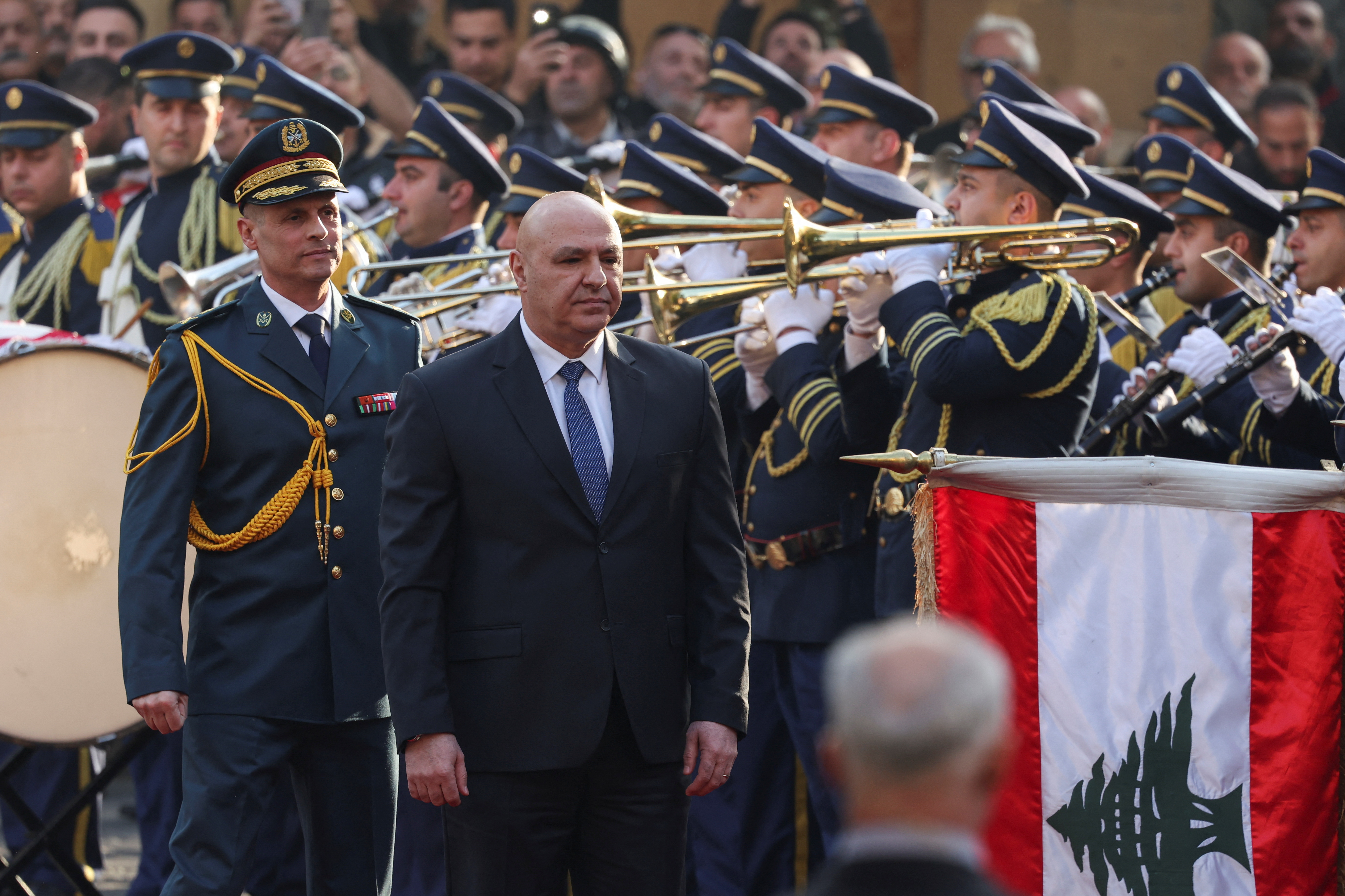 El general Joseph Aoun tras ser elegido como presidente de Lbano, este jueves 9 de enero de 2025. 