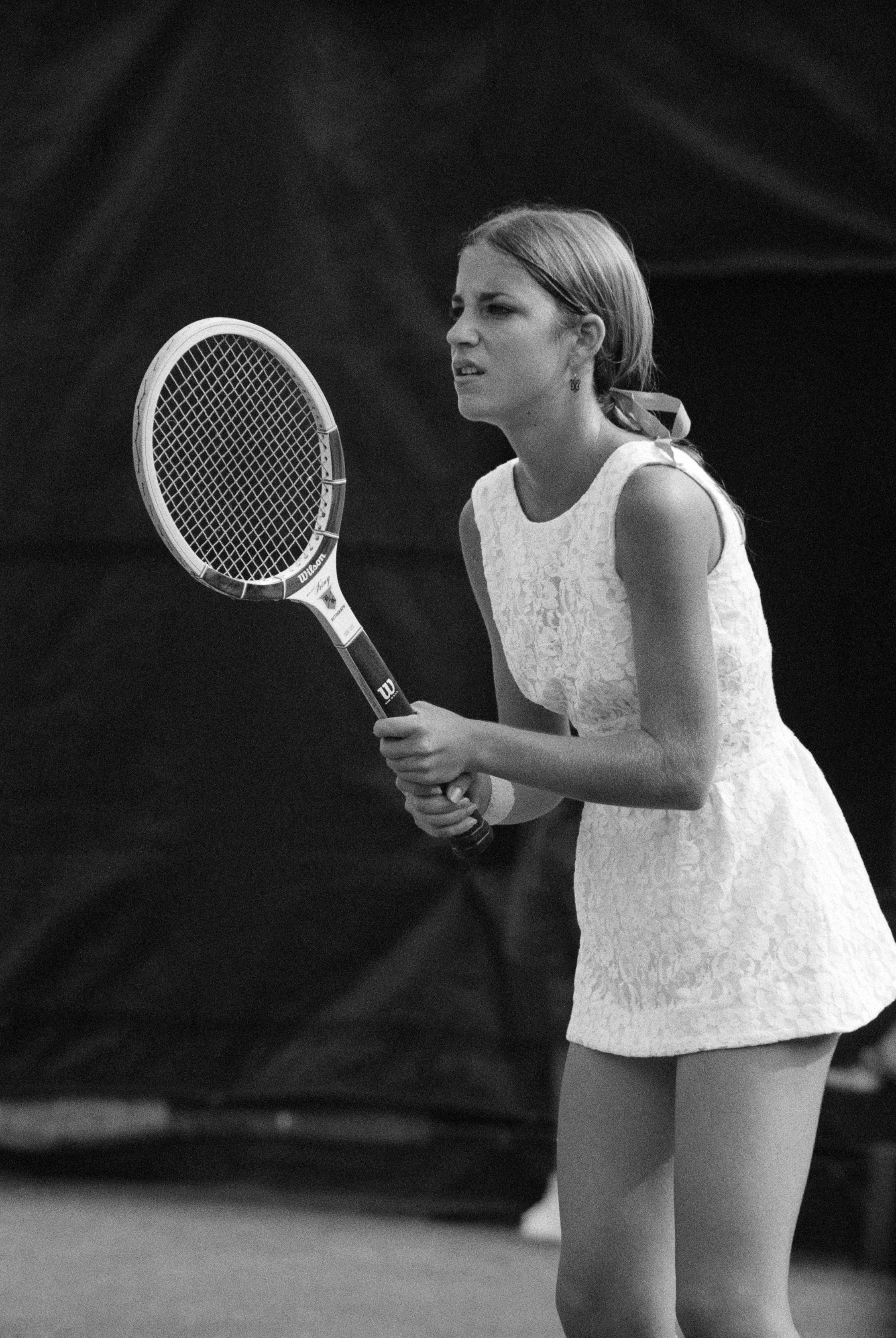 chris evert lace dress Drawing inspiration from tennis star, Chris Evert, who won the sports world  over with her talent  former world's No.1 with a record breaking 18  singles title!  and the fashion world's