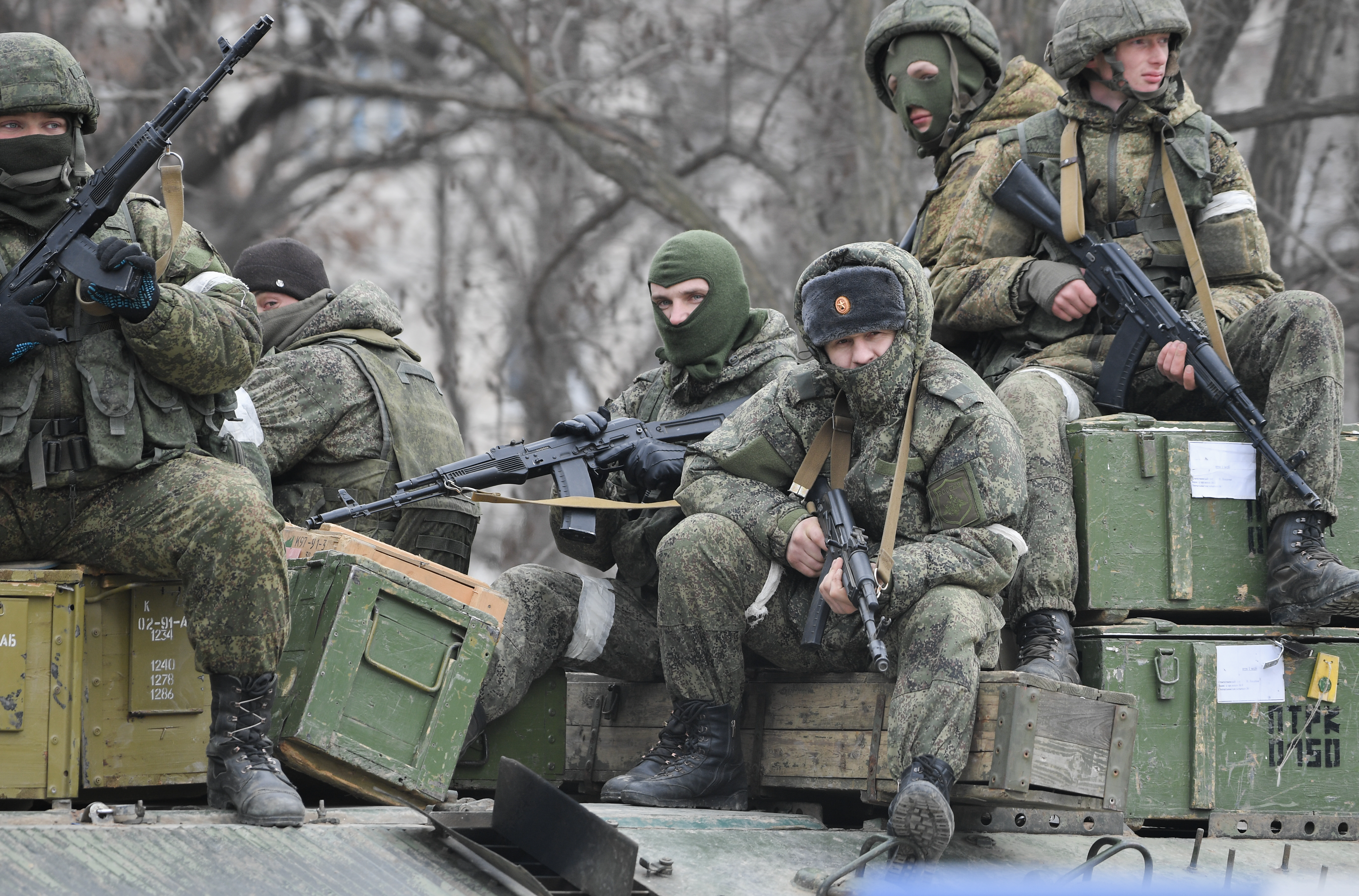Ukrainian troops