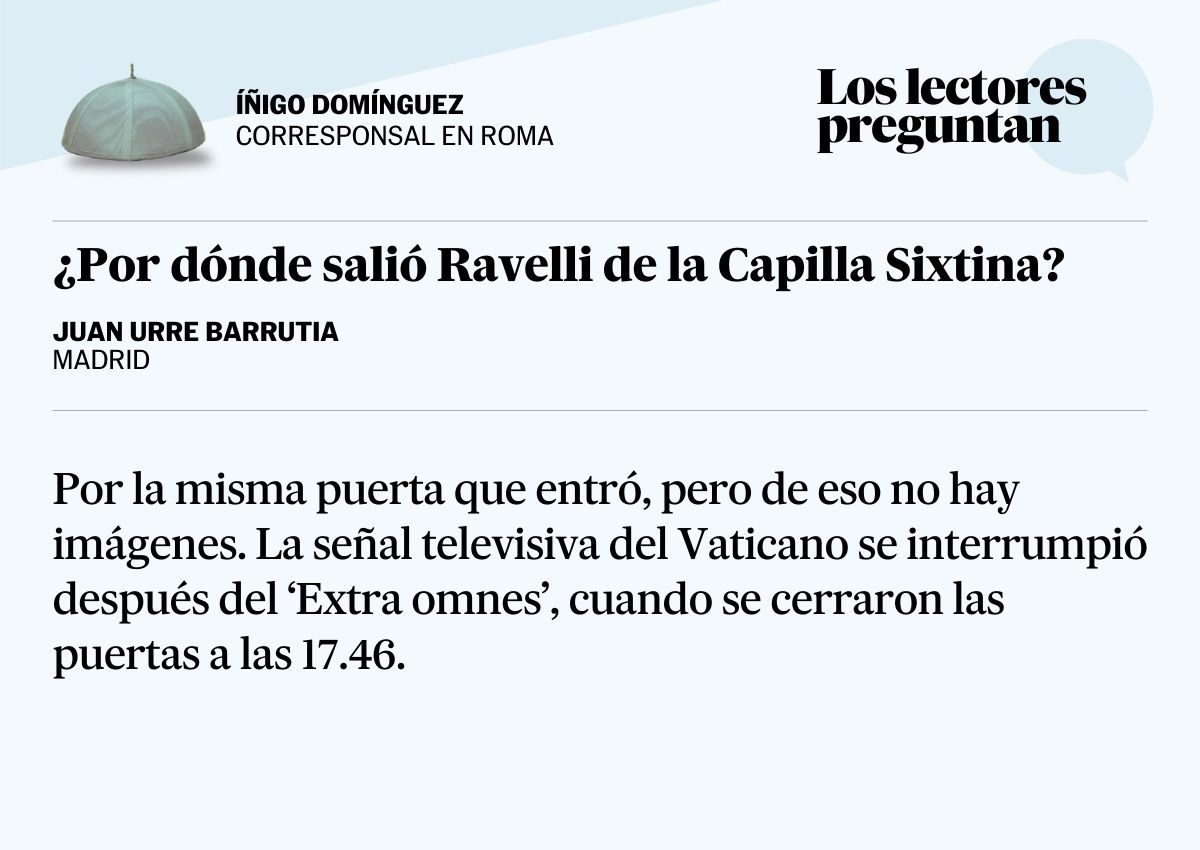 Los lectores preguntan. Por dónde salió Ravelli. 
