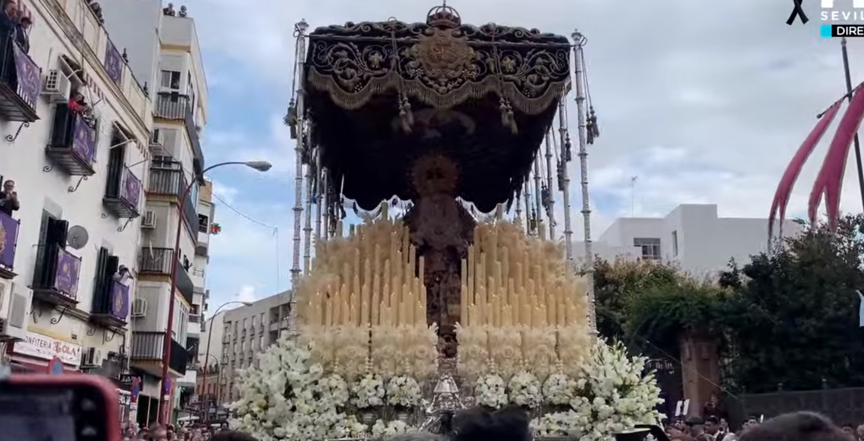 Procesión de la Virgen de la Estrella, este jueves.