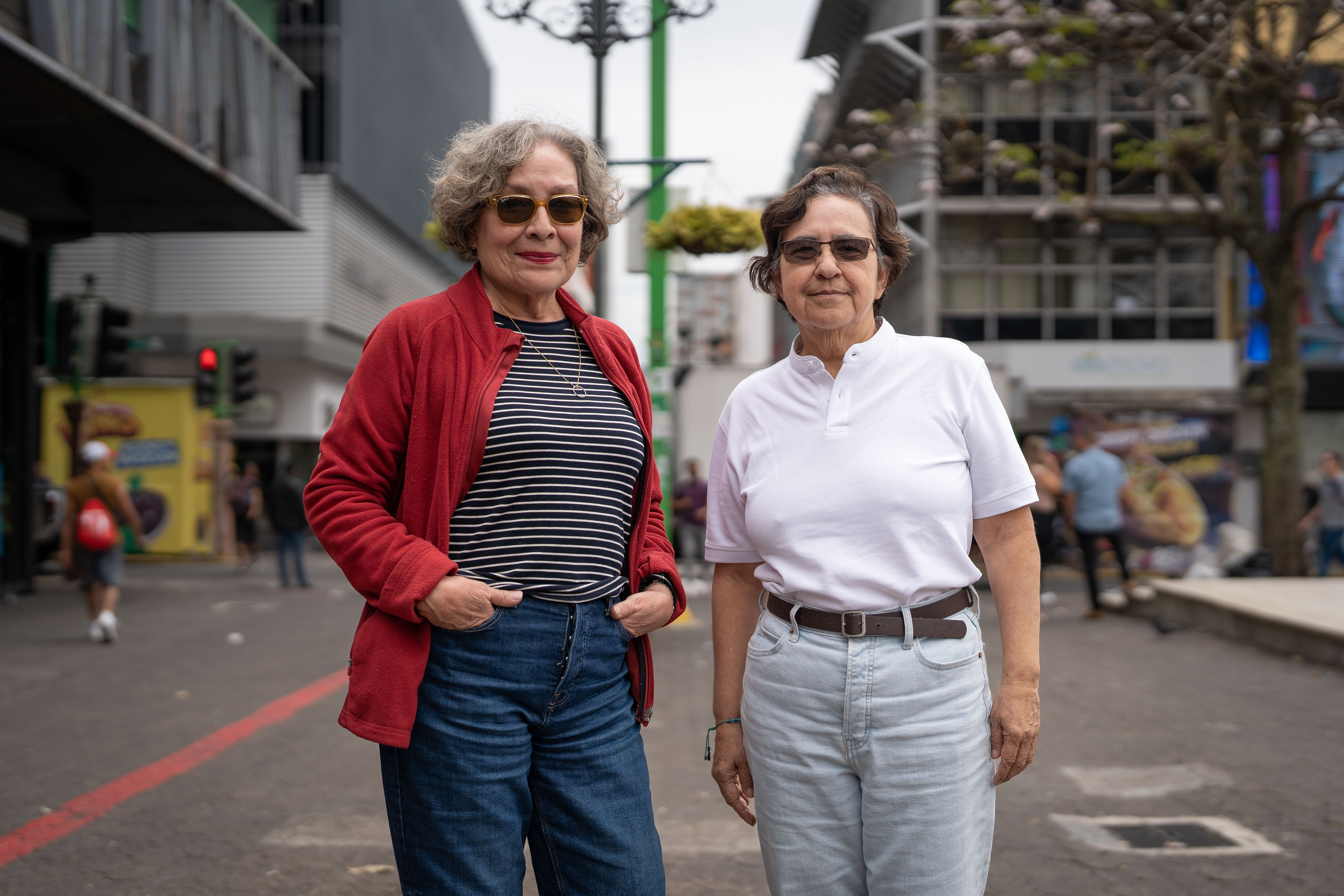 As intelectuais feministas Sofía Montenegro e Azahálea Solís, exiladas na Costa Rica.