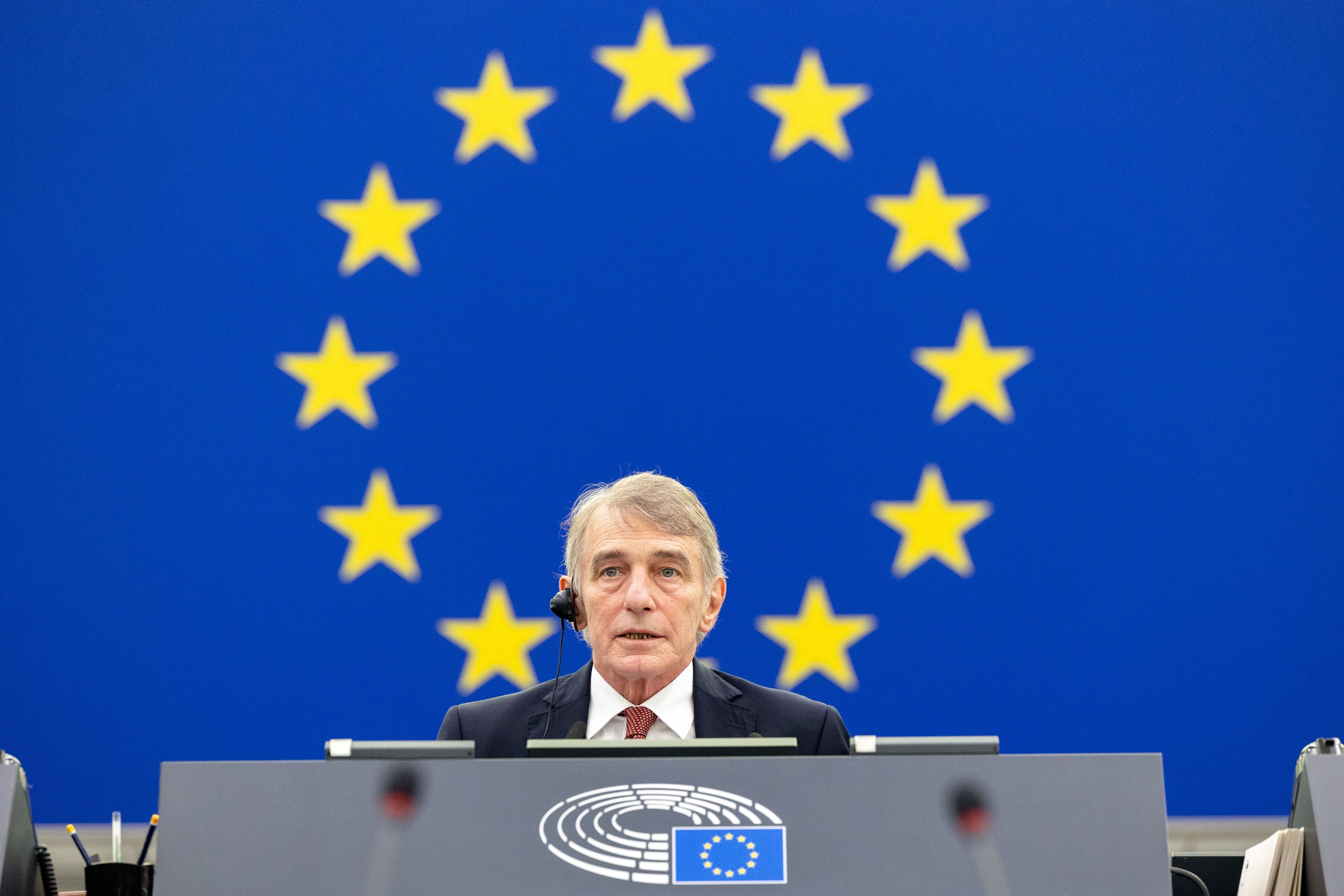 El presidente del Parlamento Europeo ingresa en el hospital por una “complicación grave” en su estado de salud
