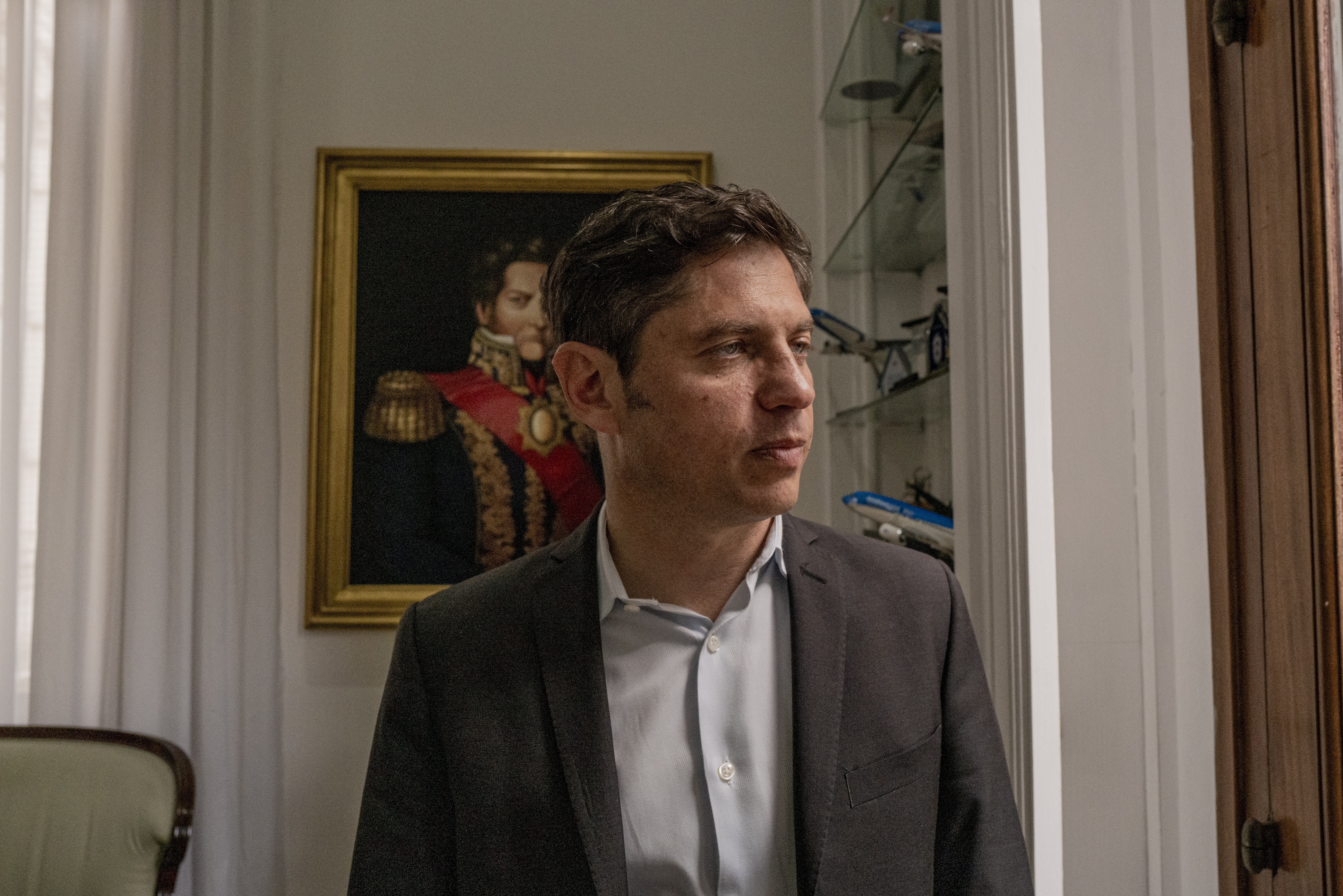 Axel Kicillof, tras la entrevista con EL PAÍS. 