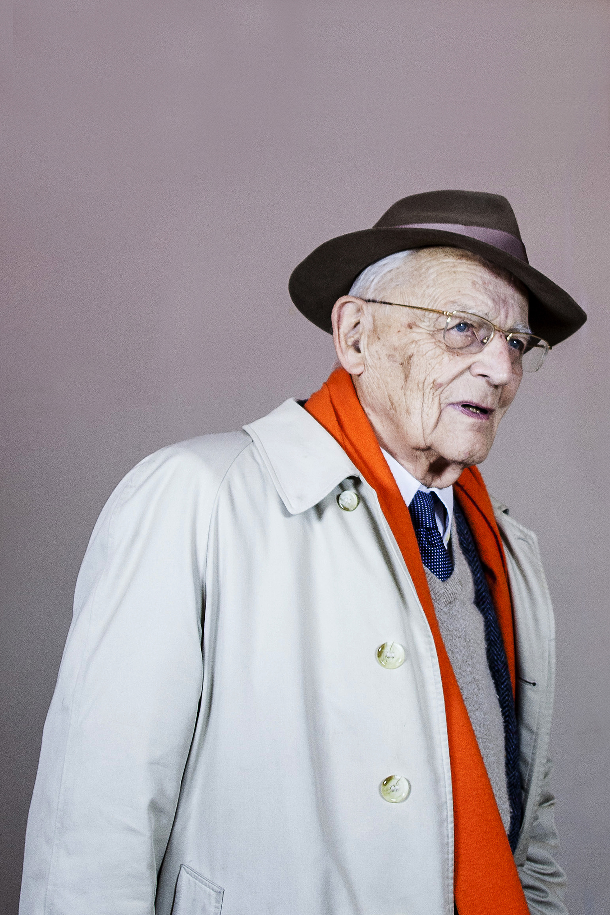 El sociólogo francés Alain Touraine en París en 2015.
