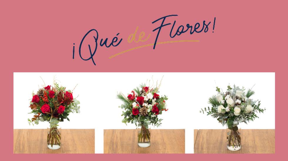 Tres floristerías online para regalar flores esta Navidad 