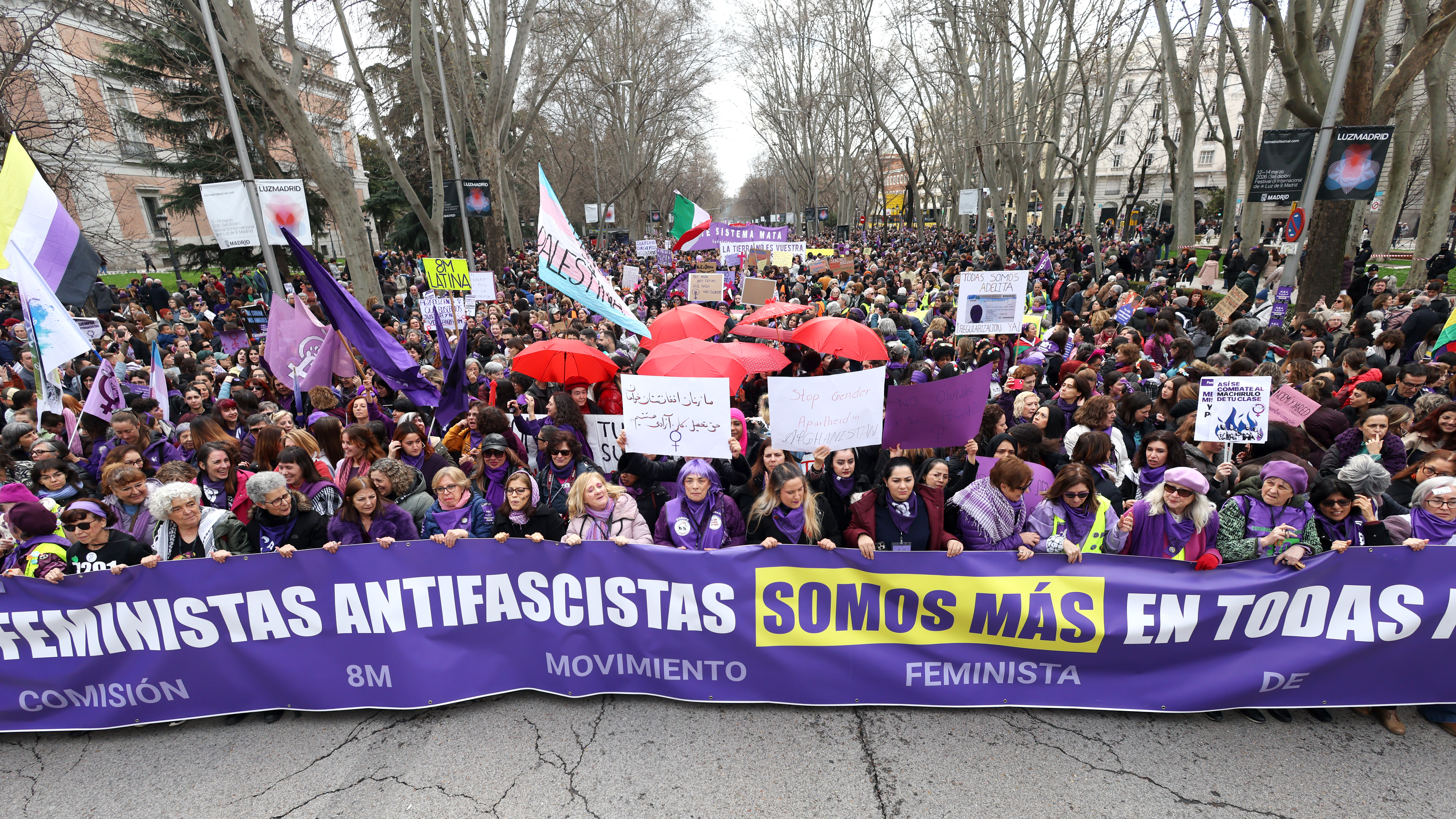 DVD 1308 (08/03/2026) Madrid. Asitentes a la manifestación  de la Comisión 8M . foto de Jaime villanueva