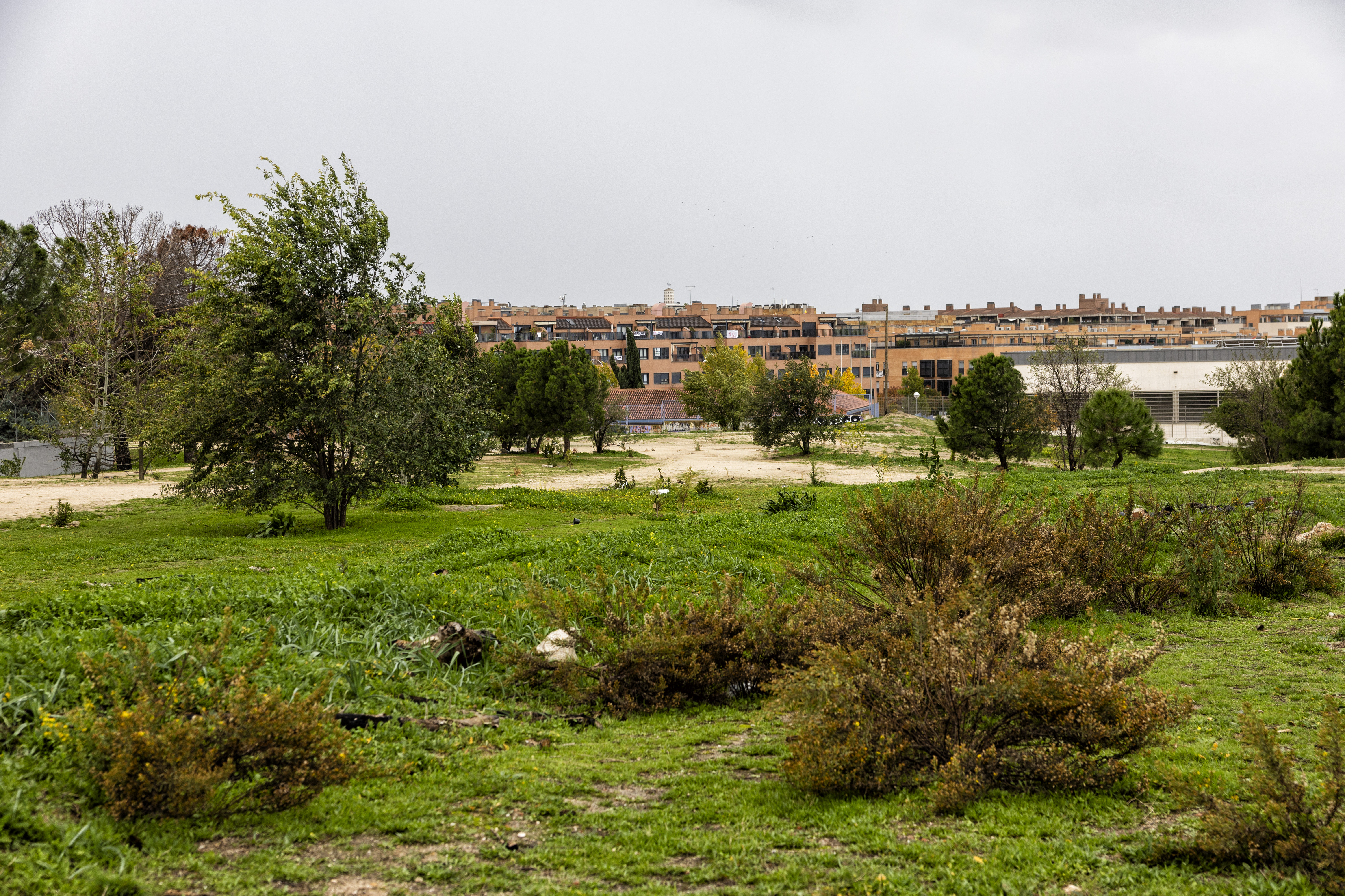 Parcela donde se construirá el cantón de Montecarmelo junto al Cementerio Municipal de Fuencarral.