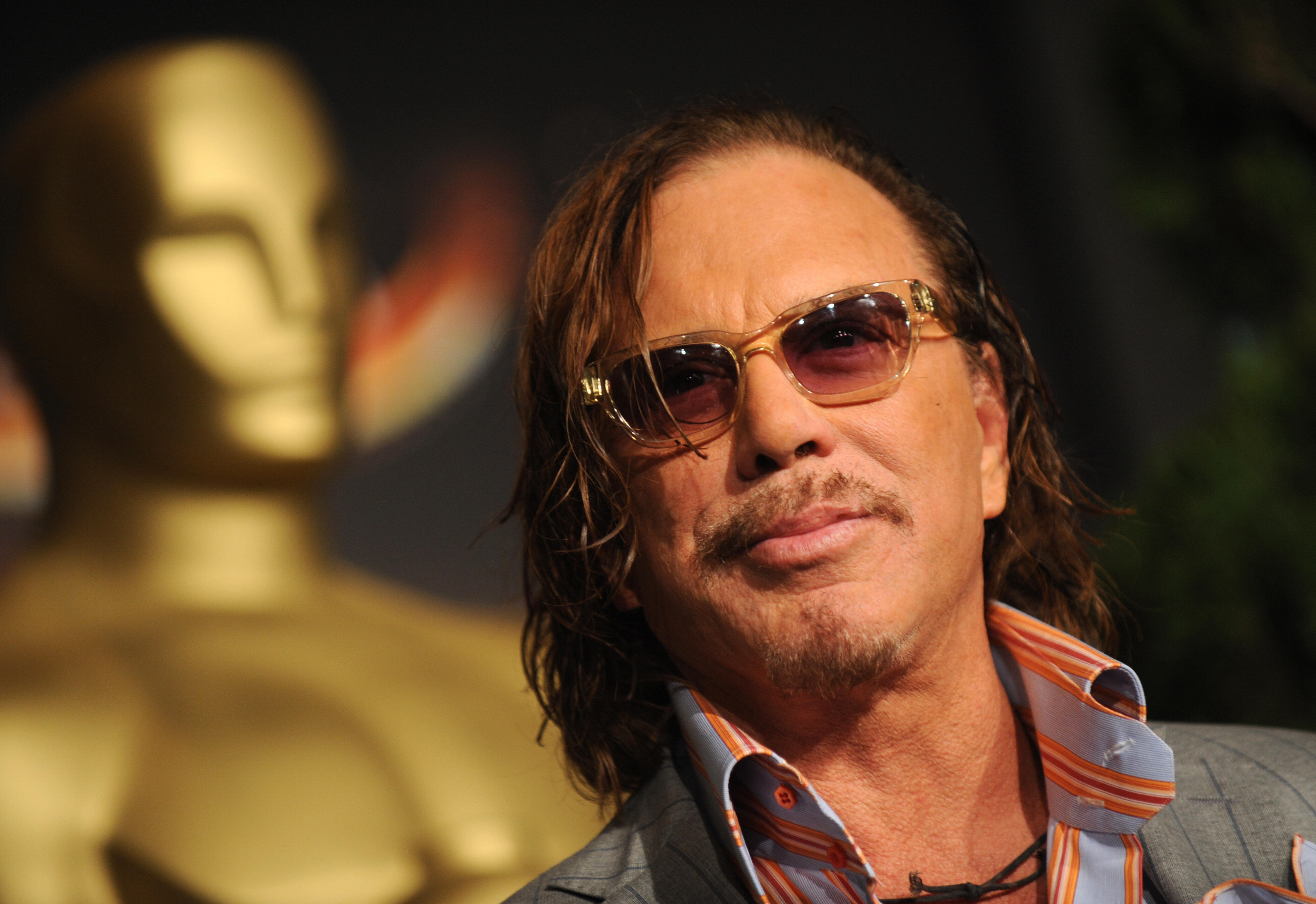 Mickey Rourke wants to fight Ray Mancini on the big screen