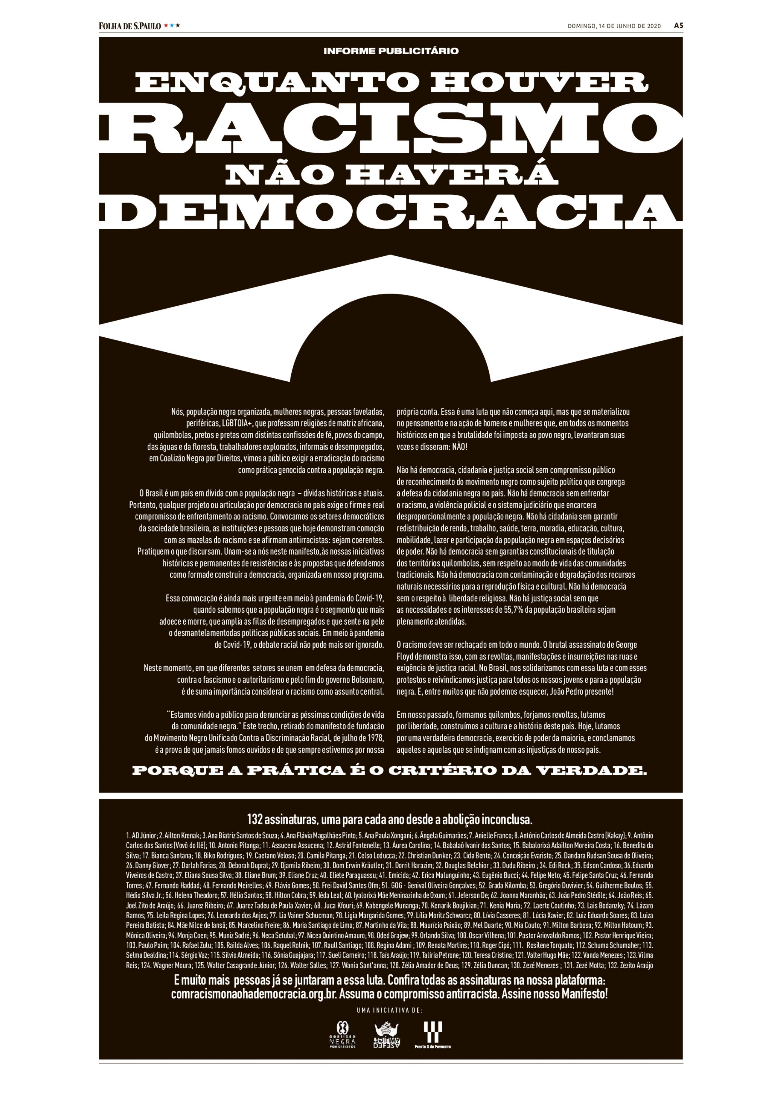 Manifesto contra a demonarquia ou O Brasil que eu quero