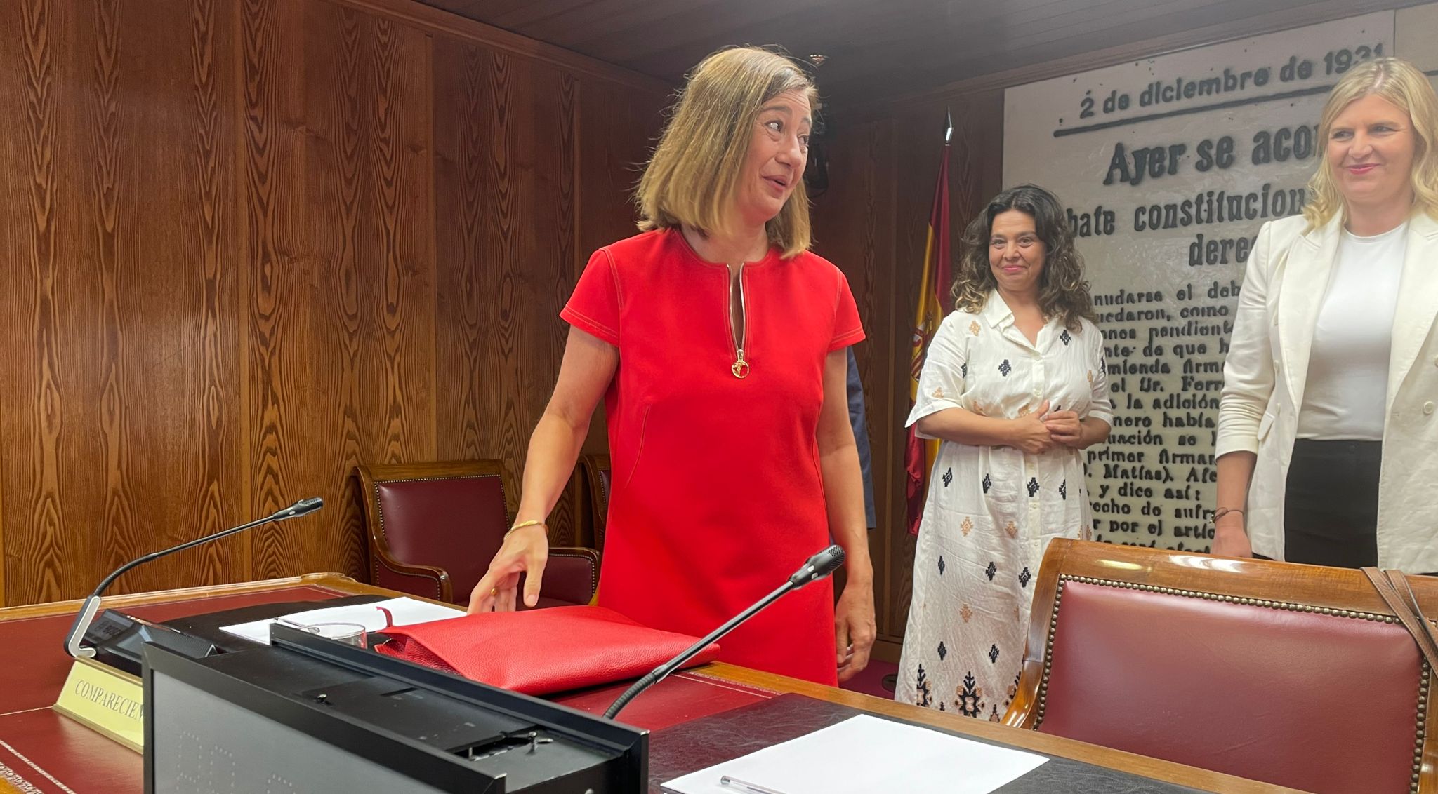 La presidenta del Congreso, Francina Armengol, declara en el Senado por el 'caso Koldo'.