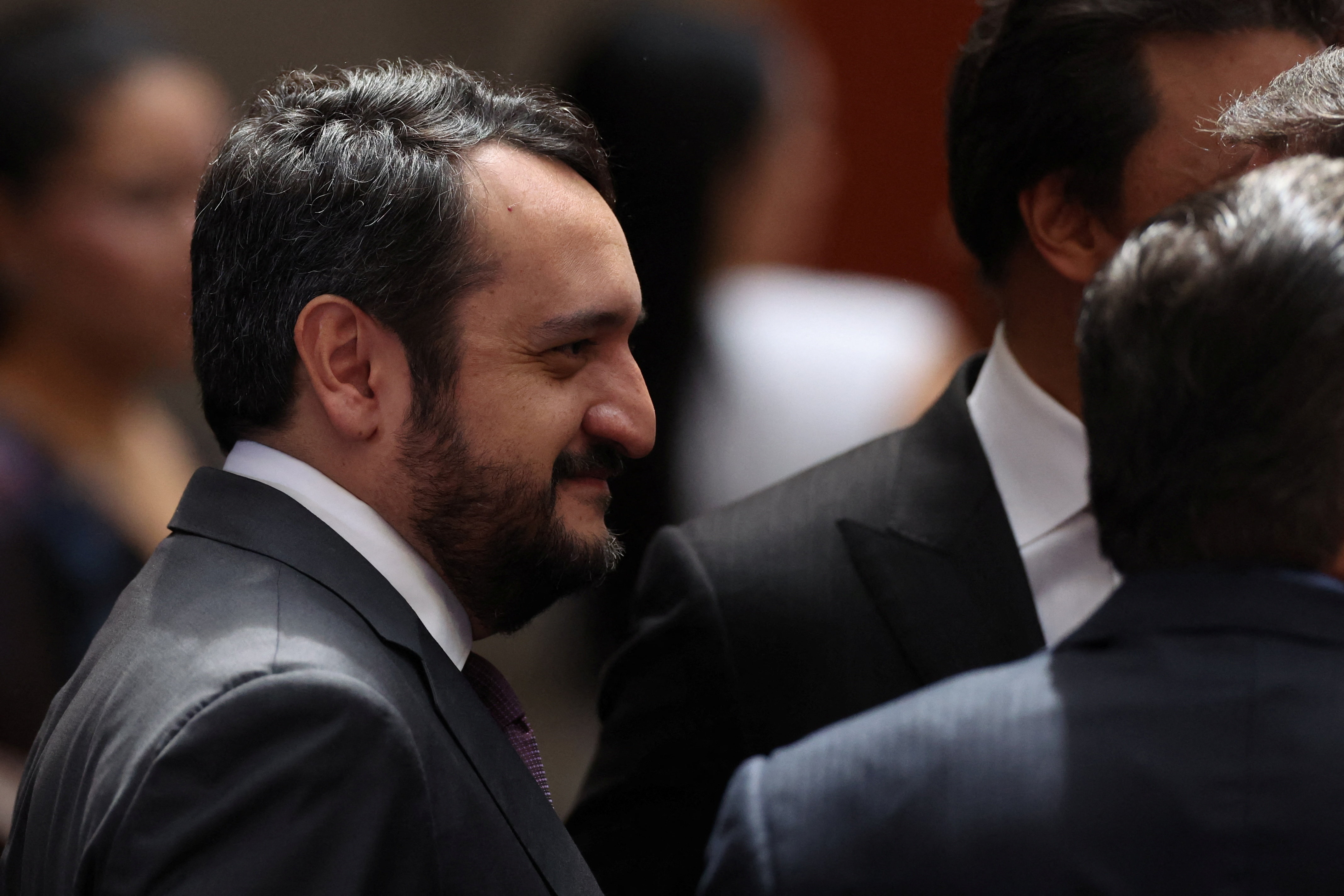 Andrés Manuel López Beltrán, son of former Mexican President Andres Manuel Lopez Obrador, attends Mexican President Claudia Sheinbaum's first State of the Union address at National Palace, in Mexico City, Mexico, September 1, 2025. REUTERS/Henry Romero