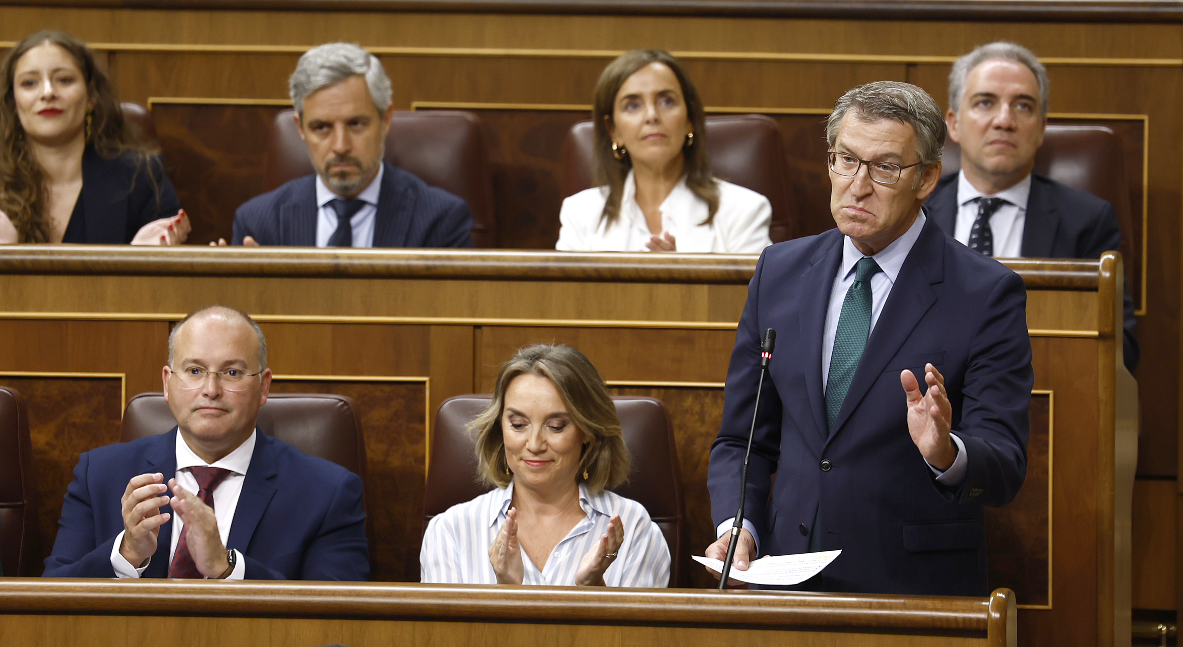 Dvd 1232 (18-09-24). Alberto Núñez Feijóo, durante su intervención en la sesión de control al Gobierno en el Congreso