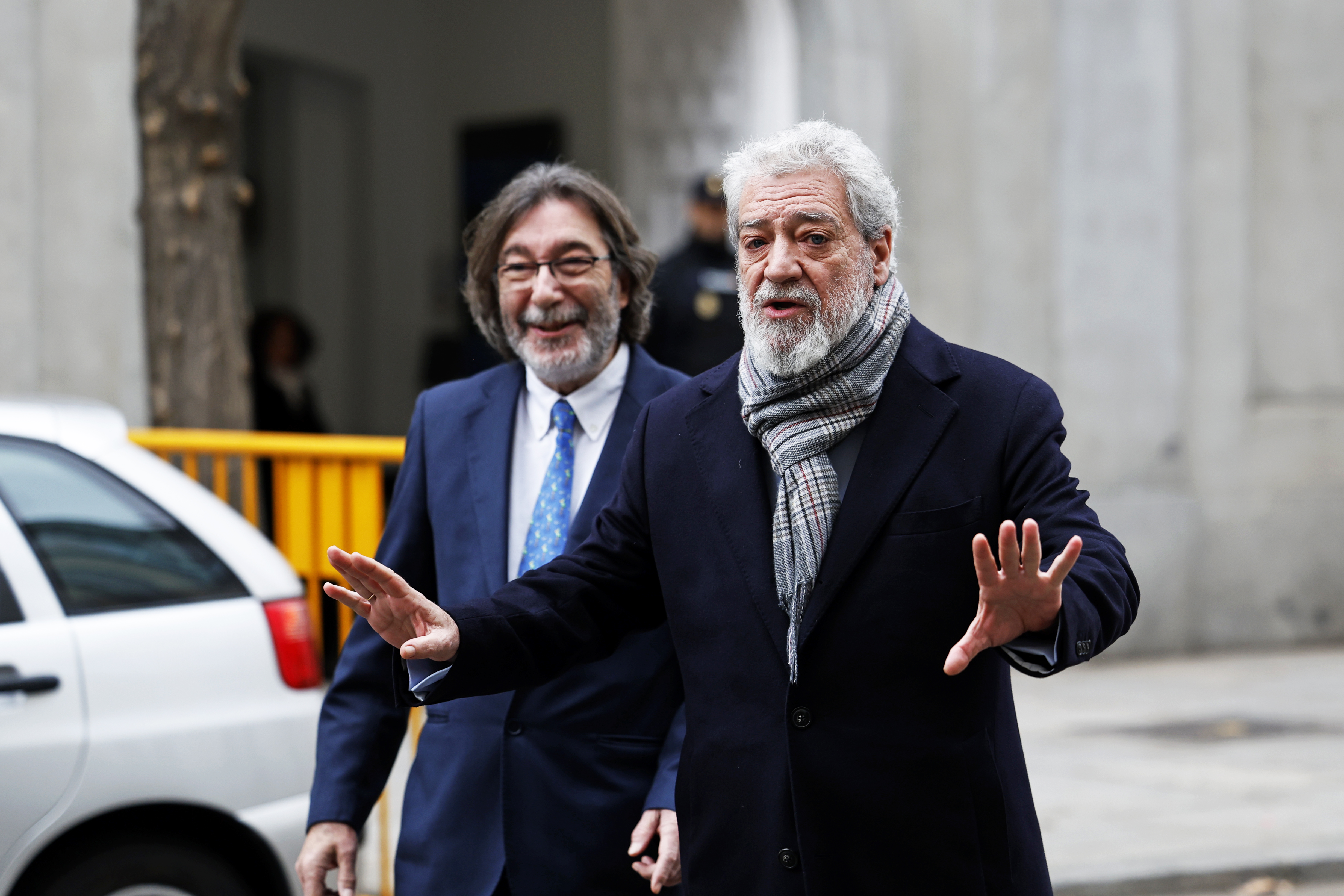 El director de gabinete de la presidenta de la Comunidad de Madrid, Miguel Ángel Rodríguez, a su salida este miércoles al Tribunal Supremo.