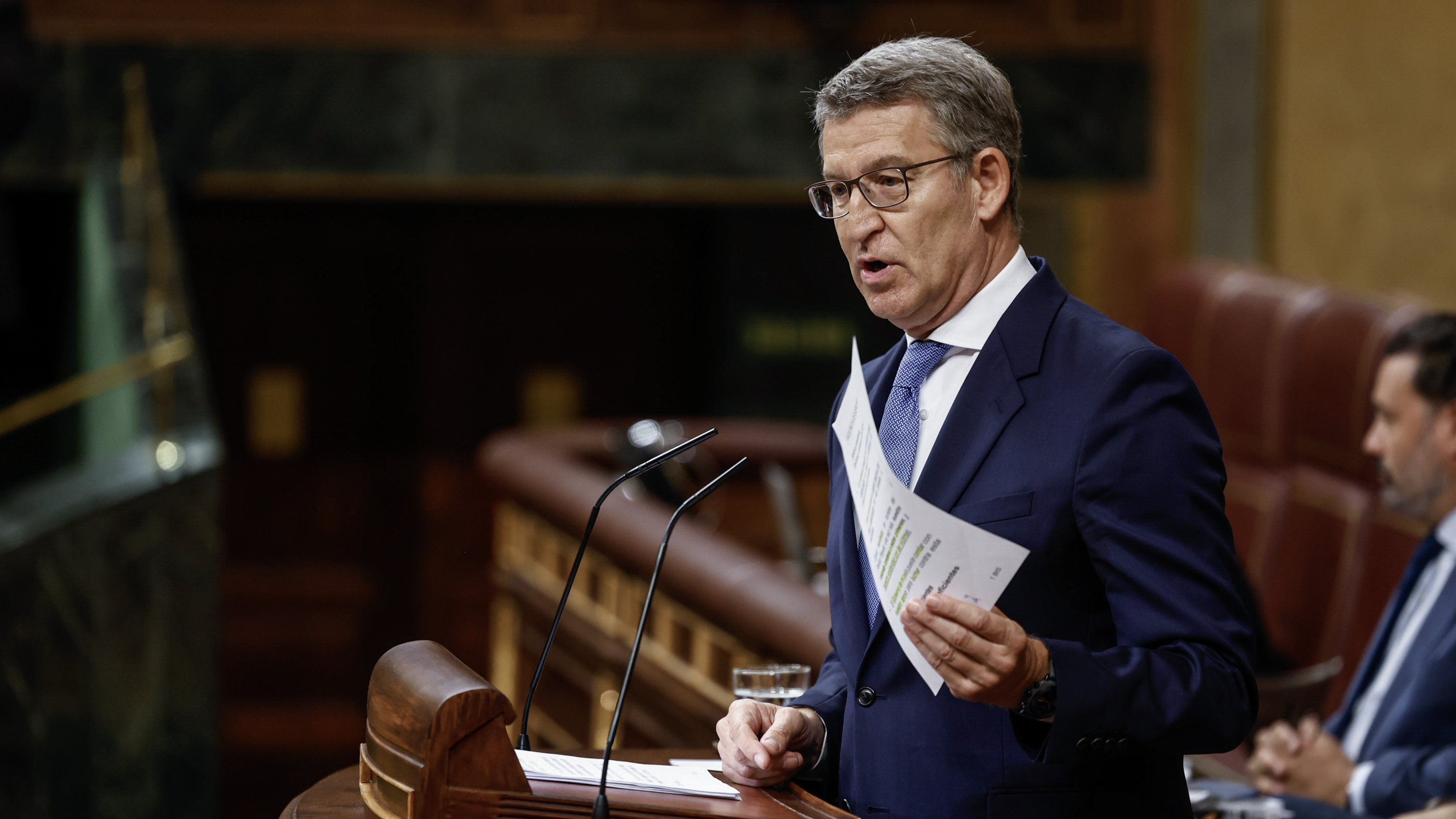 Feijóo en el Congreso.