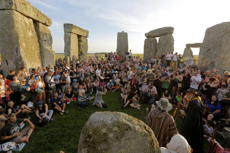 solsticio de verano de stonehenge amanecer