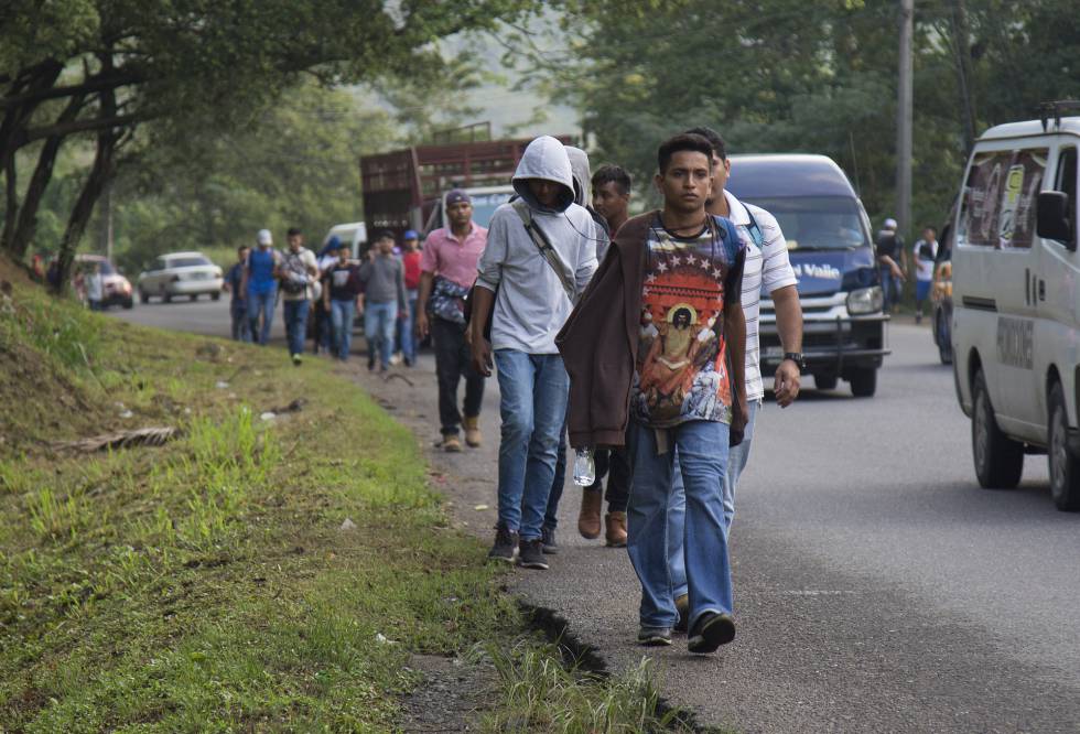 Una nueva caravana de hondure os parte hacia EE UU en im genes