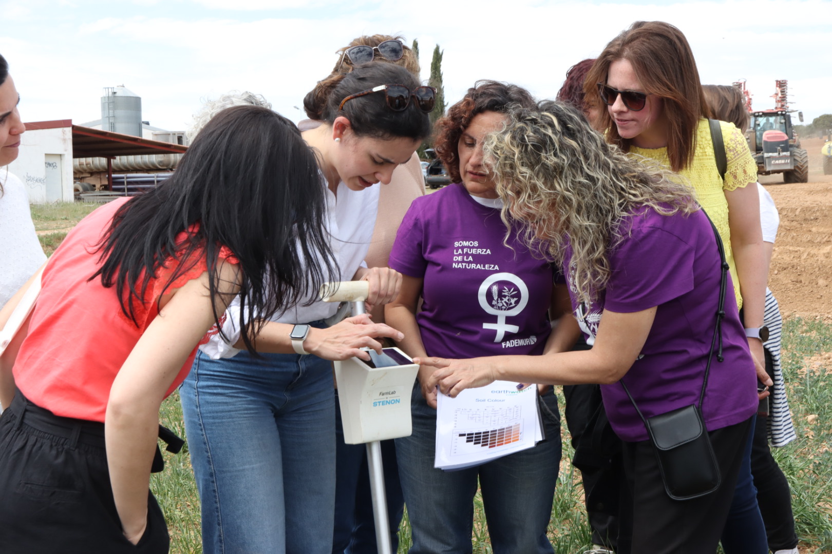 Women participating in the workshop on regenerative agriculture held in April in Lerma (Burgos).