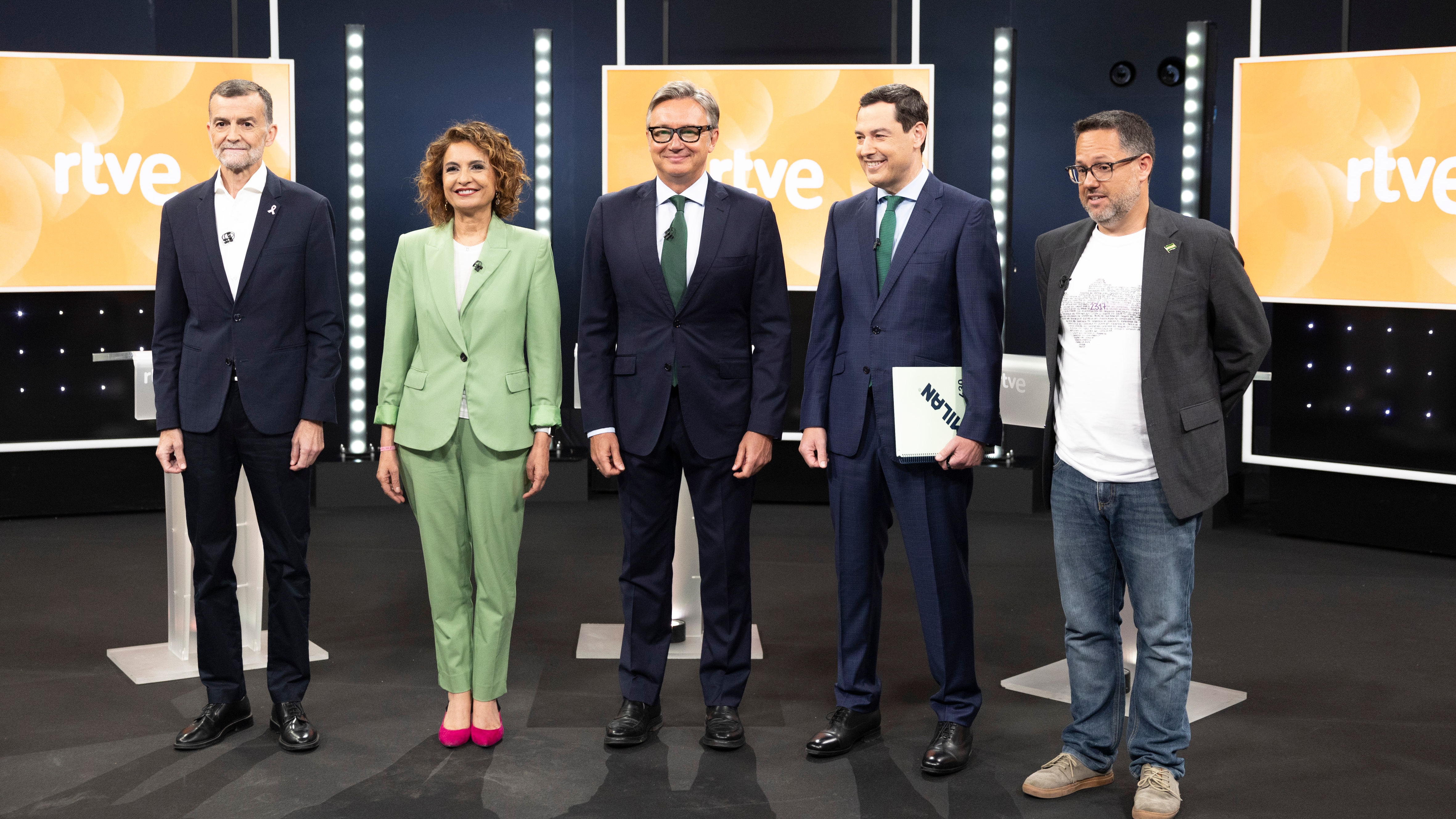 Juanma Moreno sobre «Montero-Junqueras» durante el primer debate: «Es un  modelo claramente injusto»