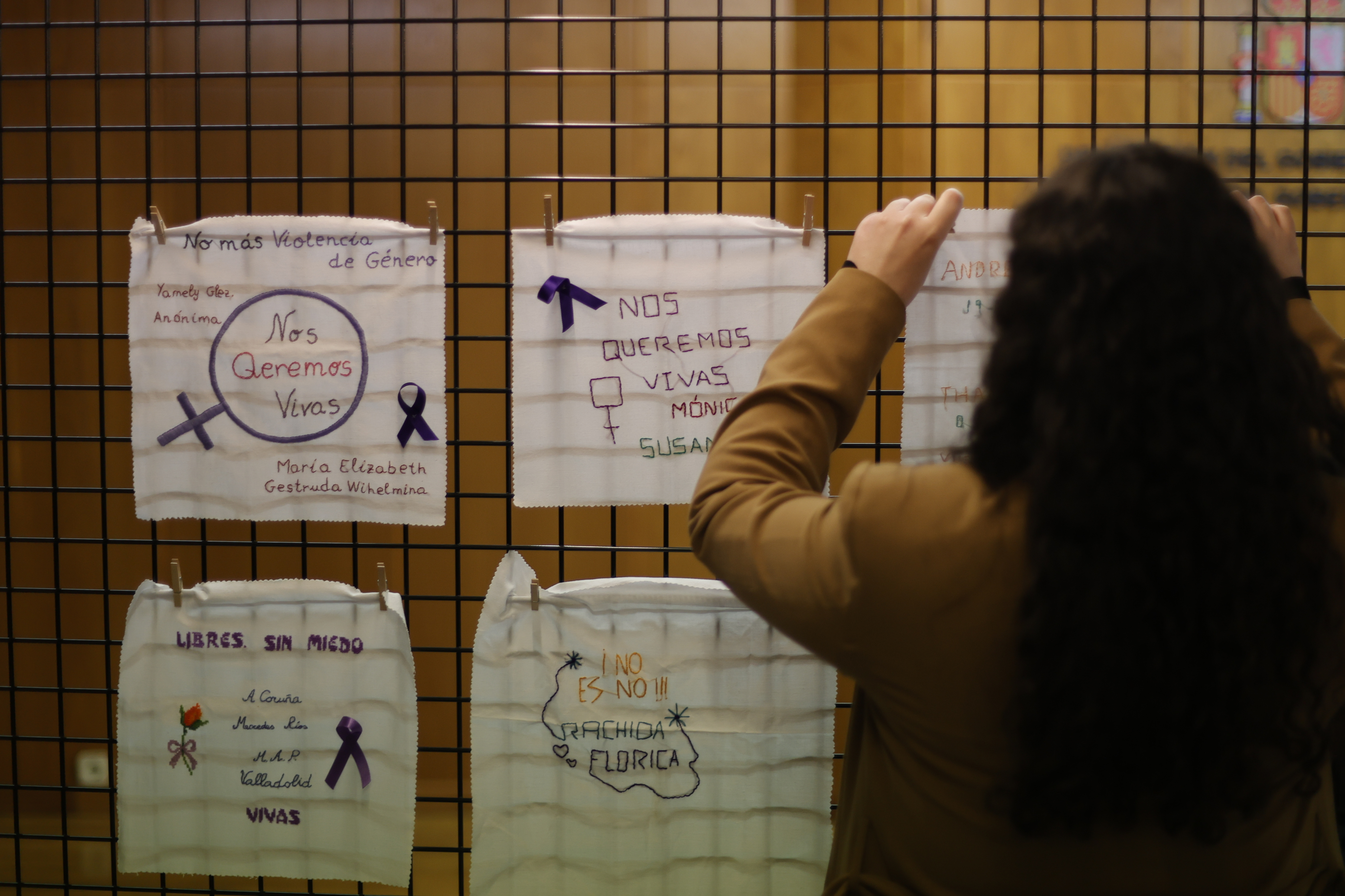 A CORUÑA, 25/11/24.- Jornada reivindicativa por el Día Internacional para la Erradicación de la Violencia contra la Mujer celebrada este lunes en la delegación del Gobierno en Galicia. EFE/Cabalar
