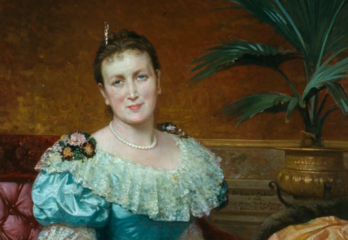 Mercedes Roca, retratada por el pintor Luis de Madrazo en 1887.