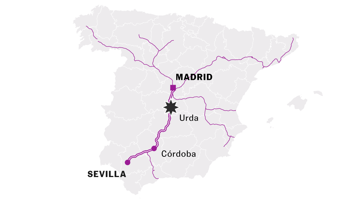 ¿Dónde ha sido el choque? Mapas y primeros datos del accidente de tren en Toledo