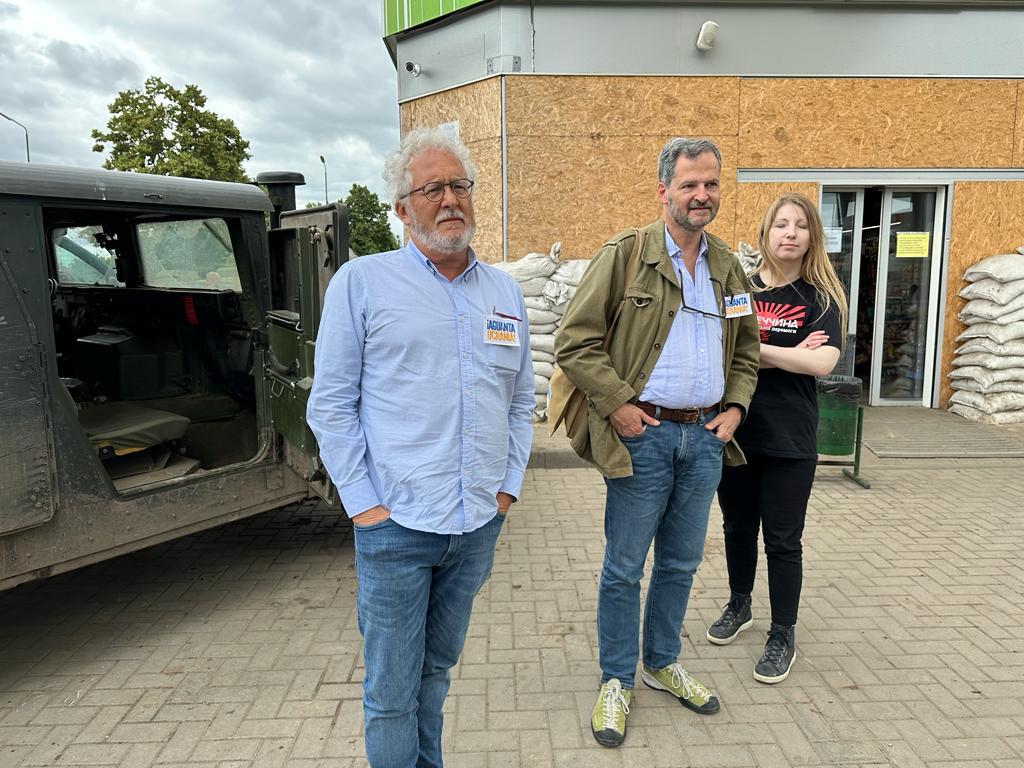 Sergio Jaramillo, Hector Abad Faciolince e Victoria Amelina.