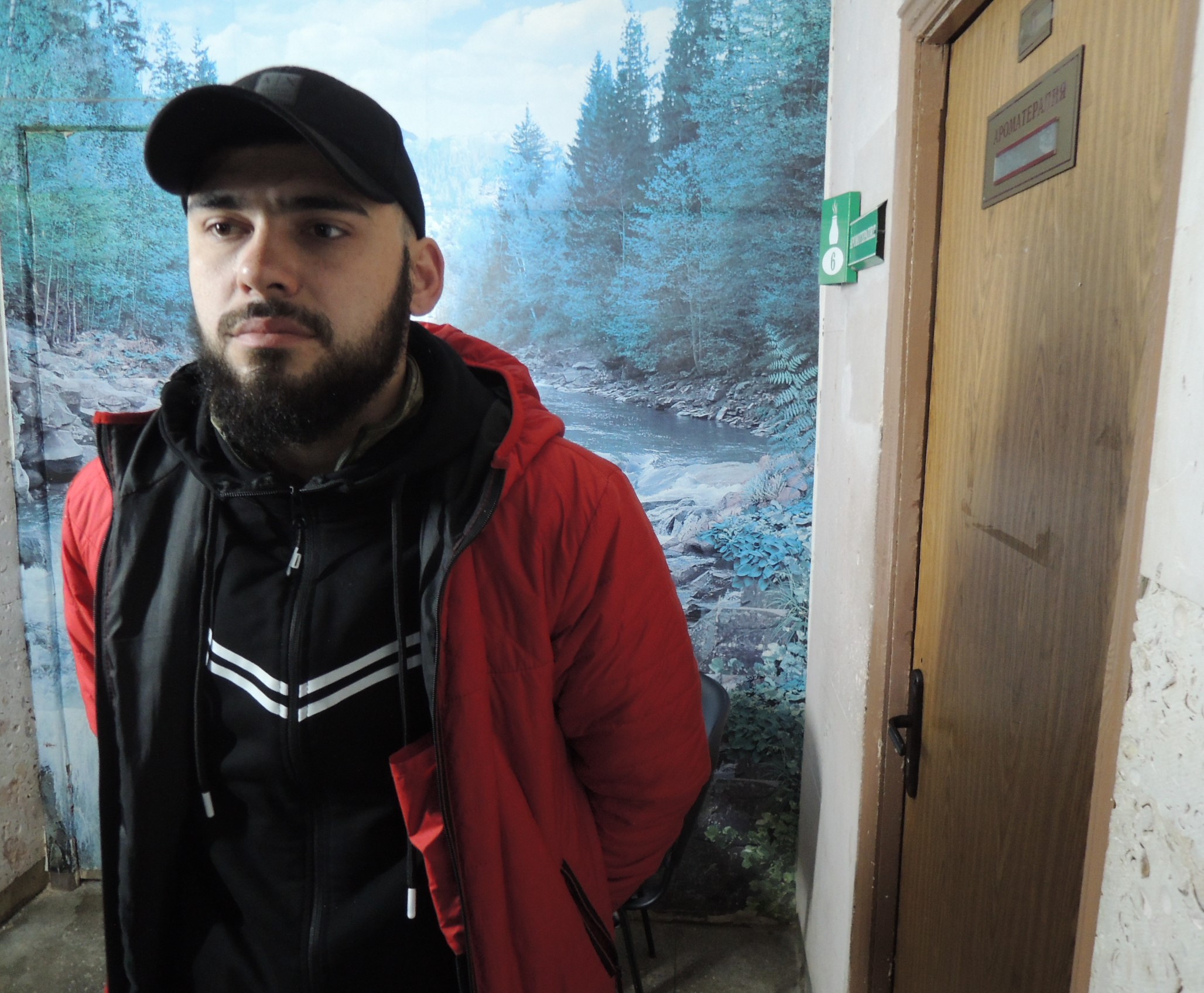 Viachislav Melnikov, soldado ucraniano, atirador de elite, em tratamento psicológico no Centro de Reabilitação de Kharkiv.