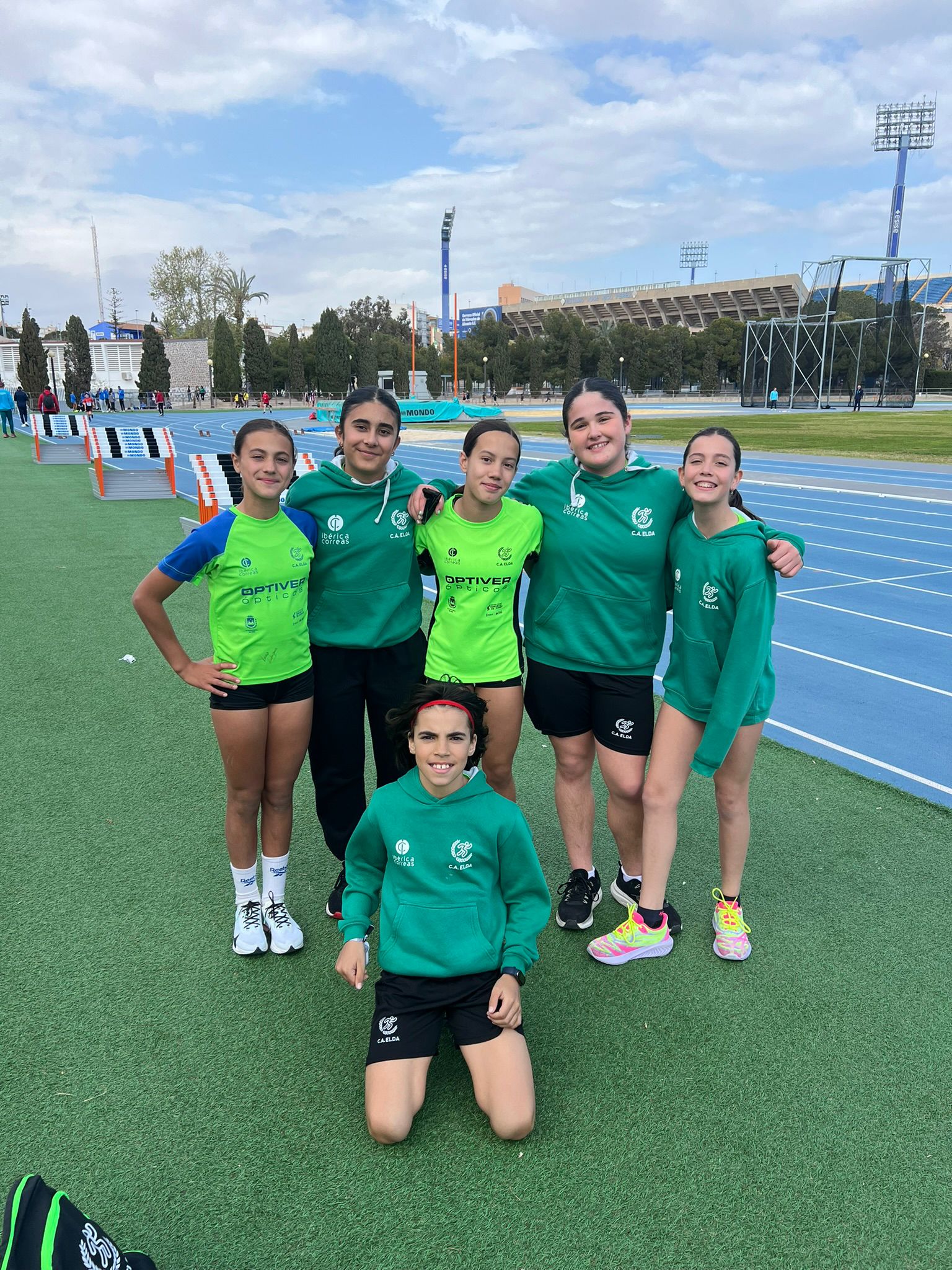 Atletas del C. A. Elda en Alicante