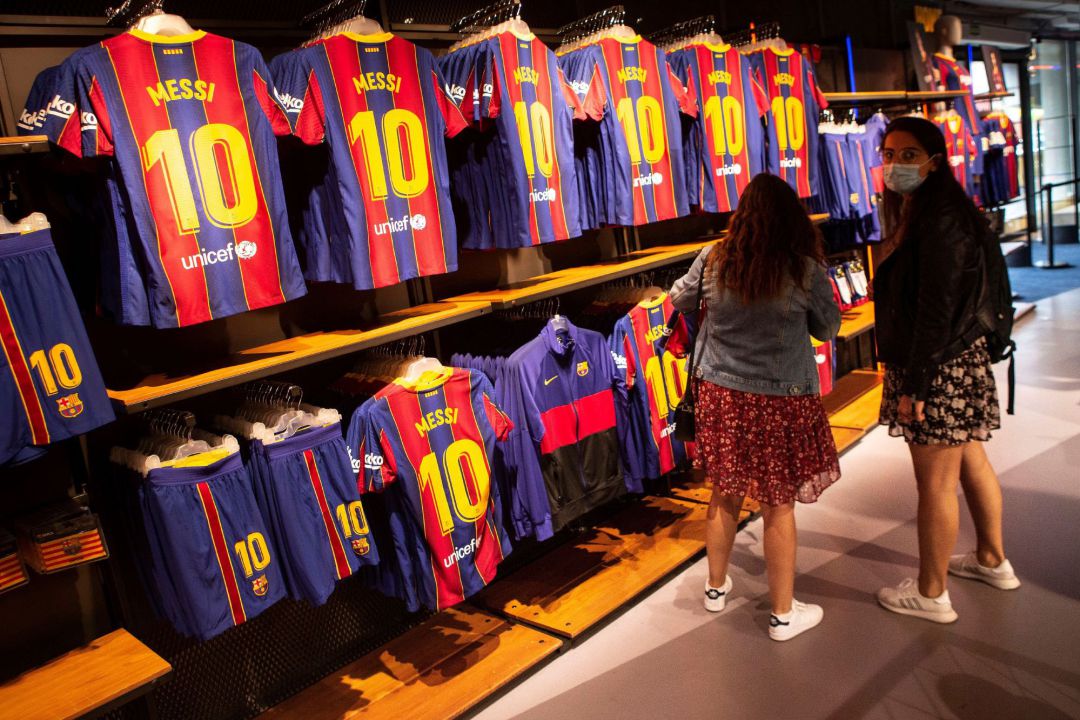 AMD SPORTS Camiseta infantil del Barcelona Lionel Messi #10 casa primera temporada temporada 2021/2022 fans del fútbol venga con pantalones cortos 