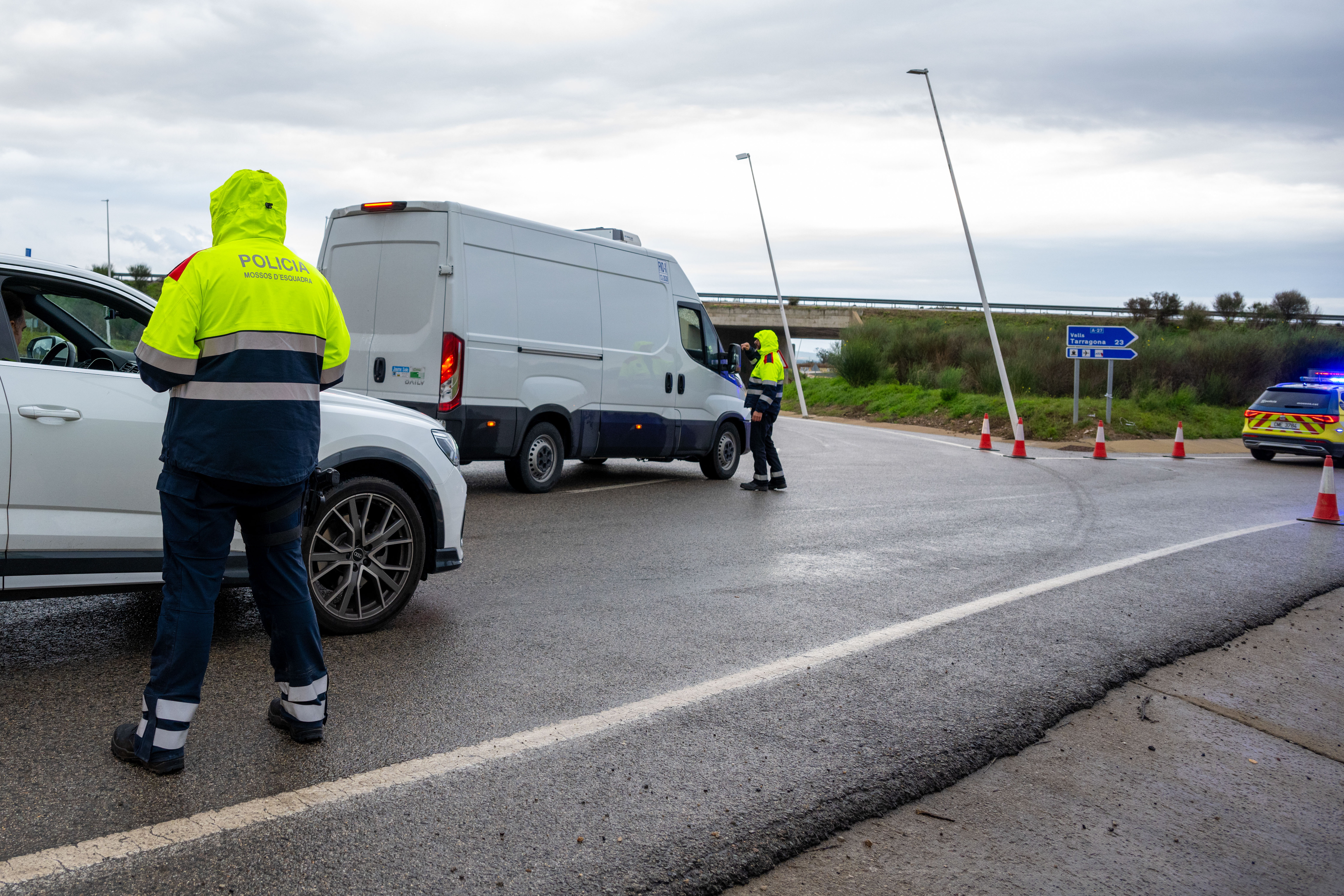 Los Mossos controlan el tráfico en Tarragona