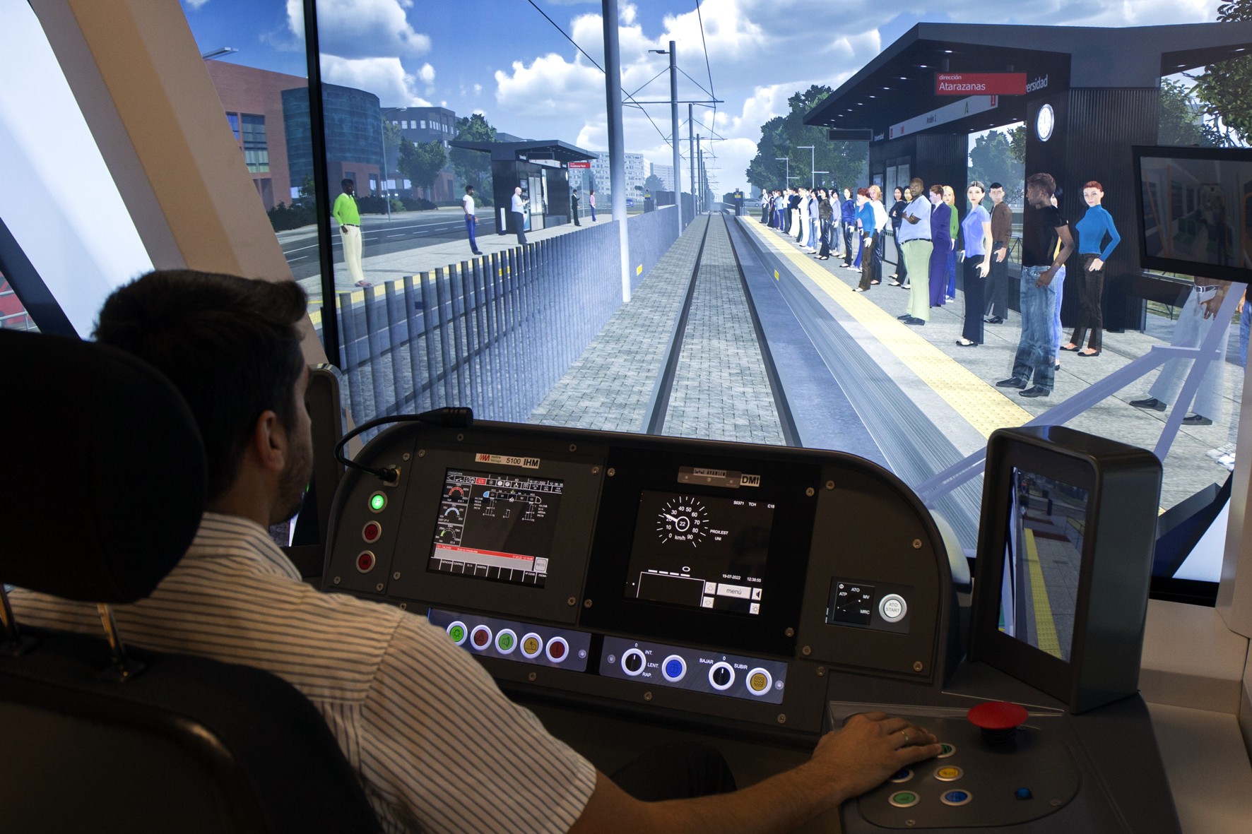 Metro de Málaga instala un simulador de conducción en la Estación Ciudad de  la Justicia | Actualidad | Cadena SER