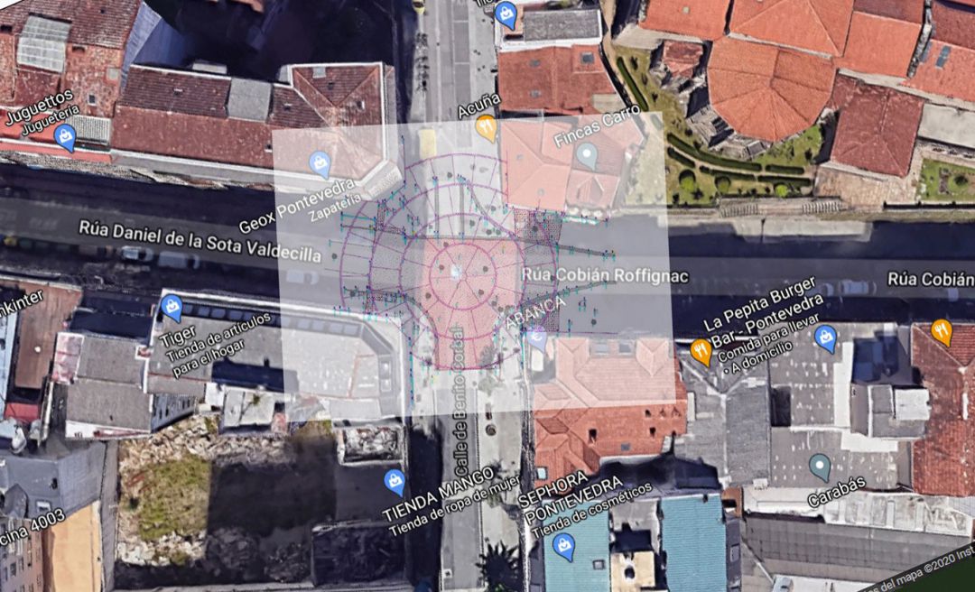 Ejecutar sirena antena pontevedra peatonal: Plaza circular para el cruce entre Daniel de la Sota,  Benito Corbal y Cobian Roffignac | Actualidad | Cadena SER
